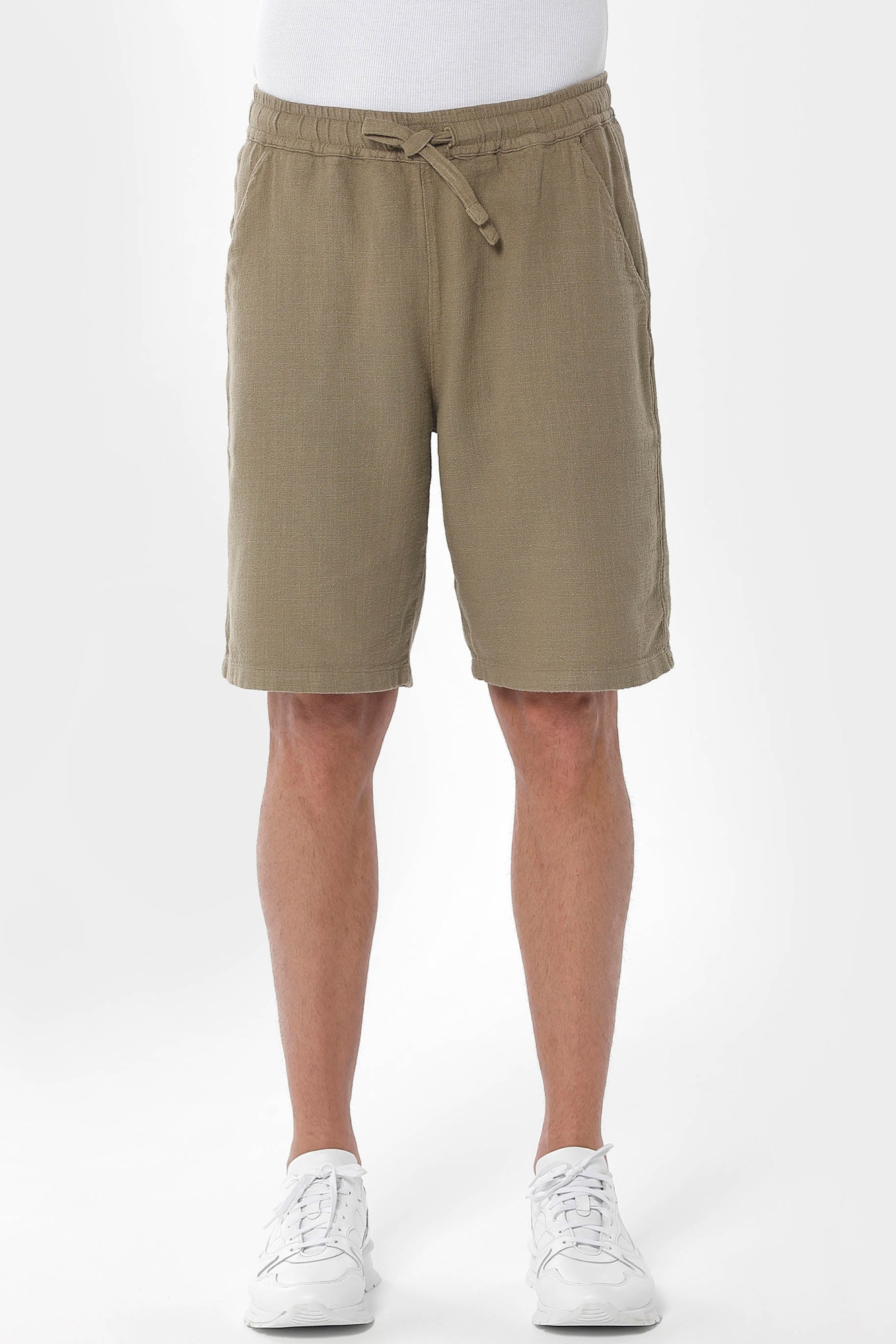 ORGANICATION Herren vegan Kurze Hose OlivgrÃ¼n