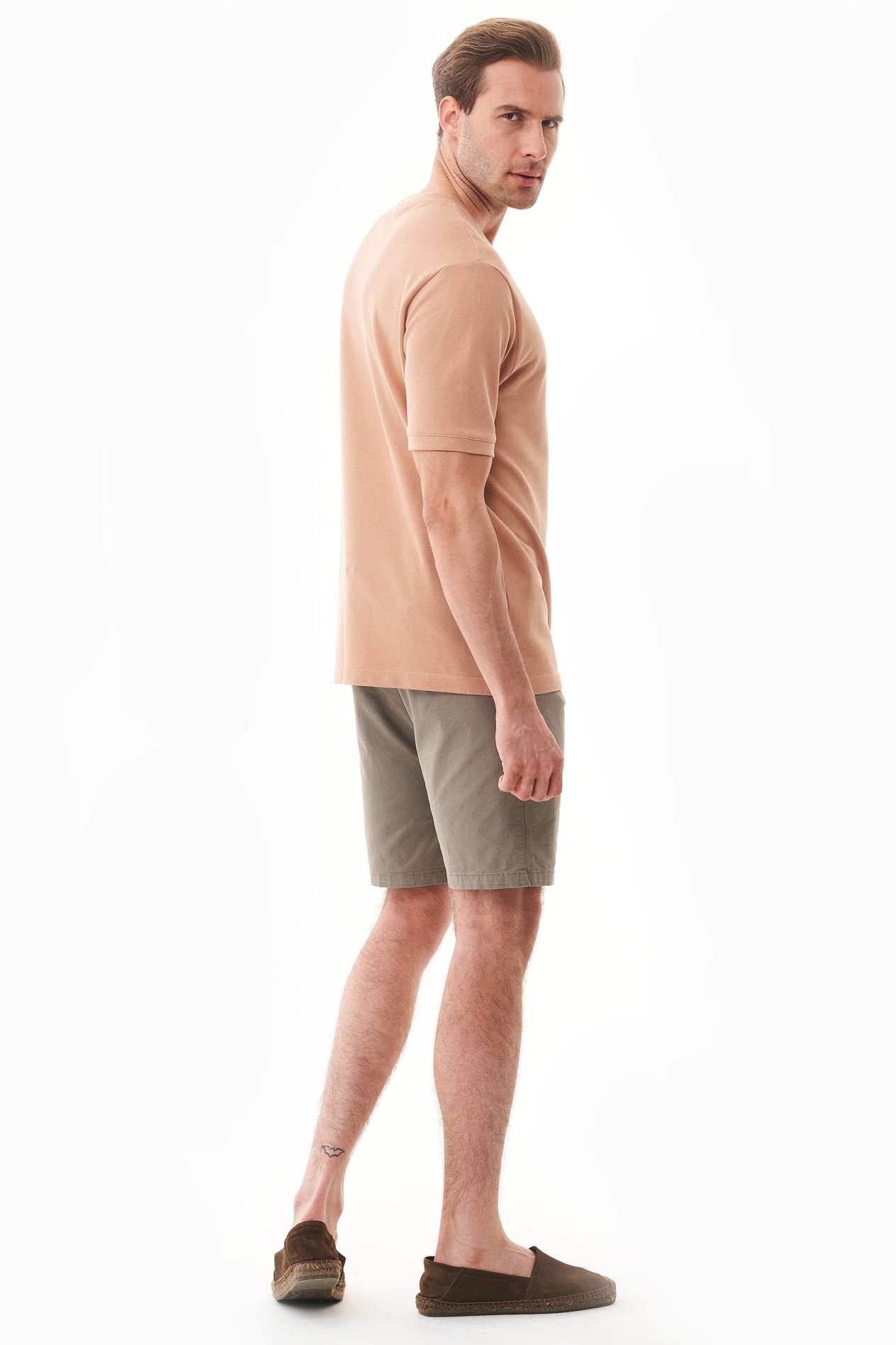 ORGANICATION Herren vegan Slim-Fit Chino-Shorts Aus Bio-Baumwolle