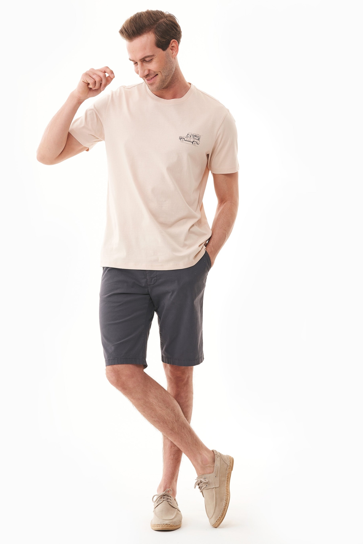 ORGANICATION Herren vegan Slim-Fit Chino-Shorts Aus Bio-Baumwolle