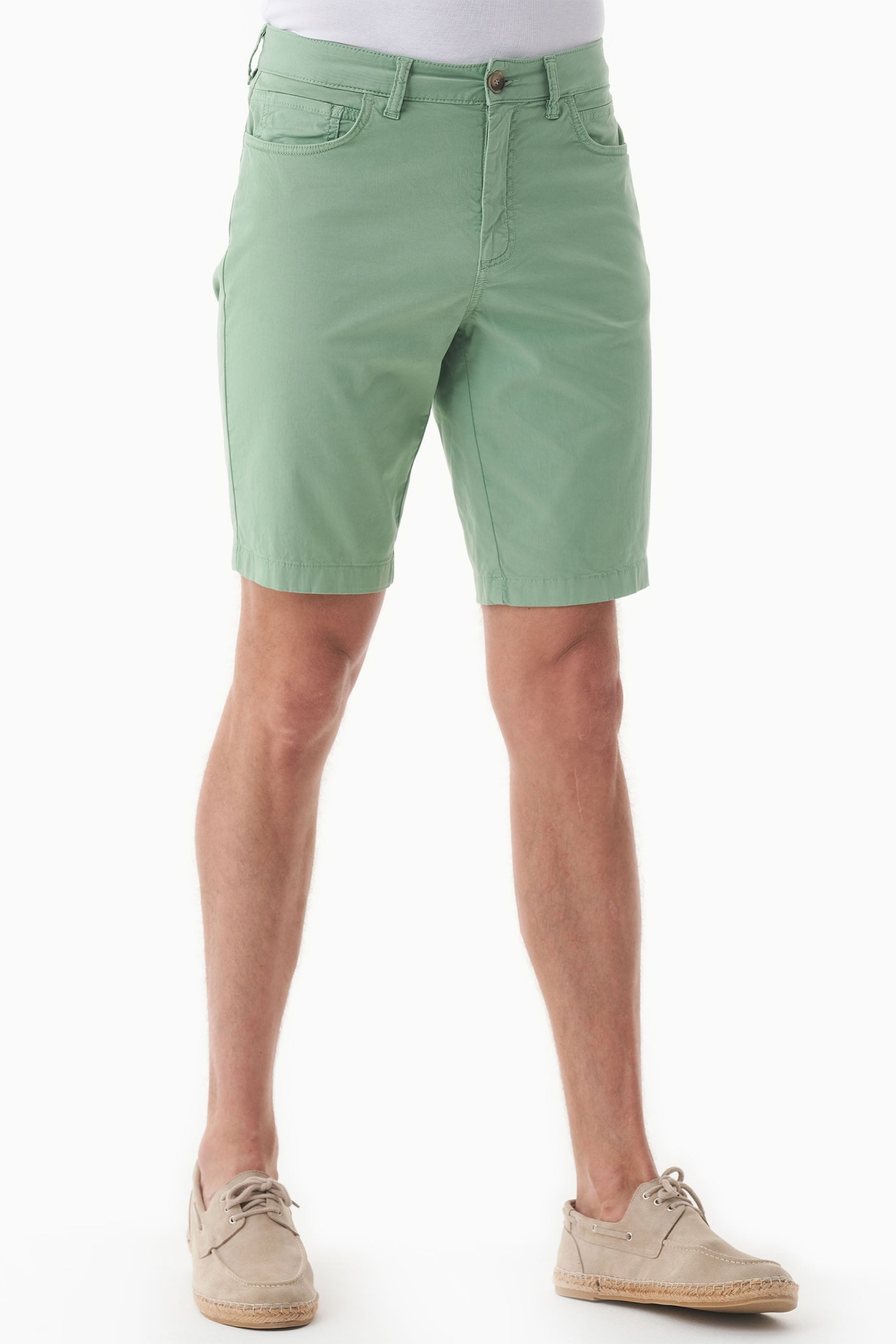 ORGANICATION Herren vegan Shorts Regular-Fit Matcha GrÃ¼n