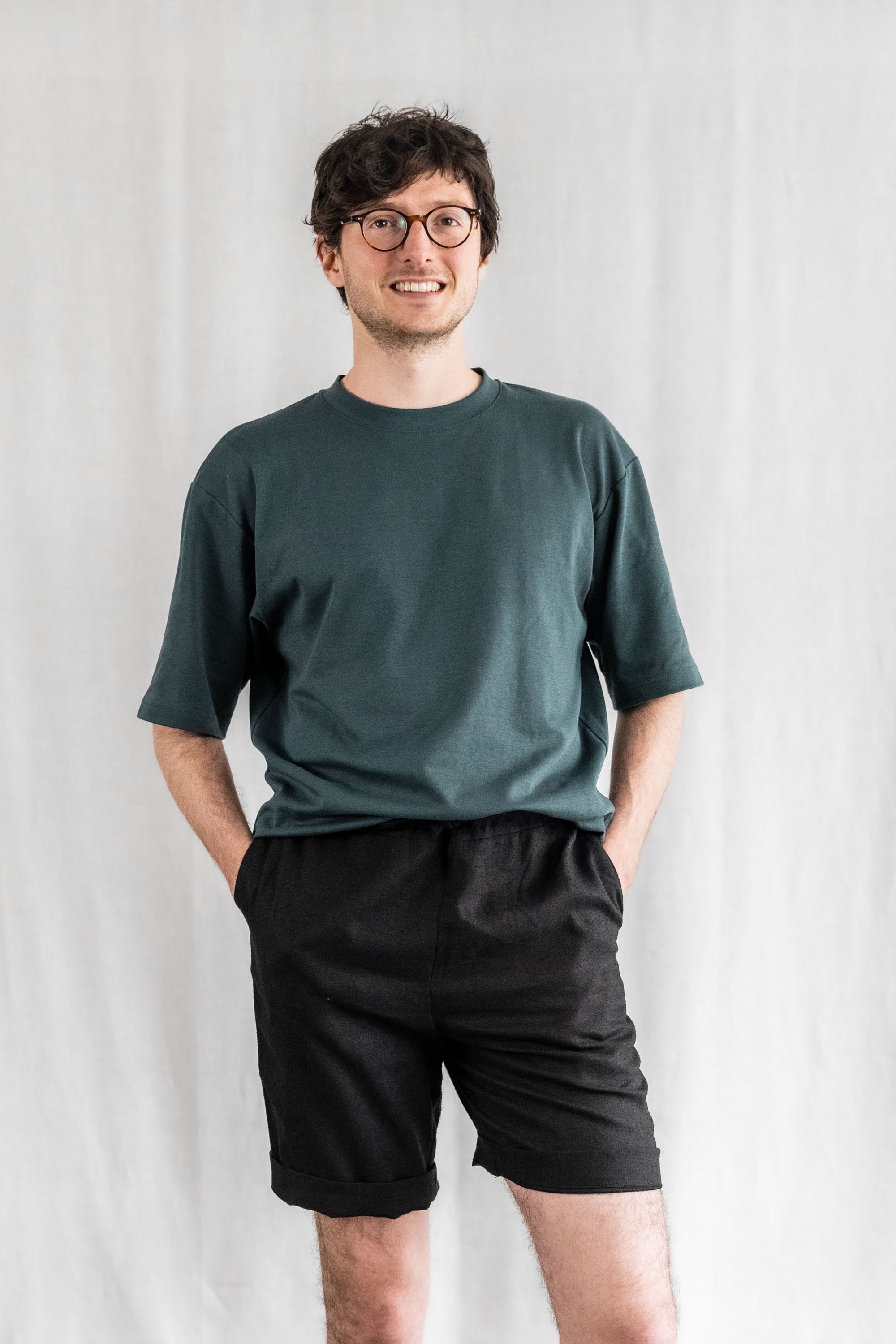 Jyoti Fair Works Herren vegan Shorts Devaki Schwarz