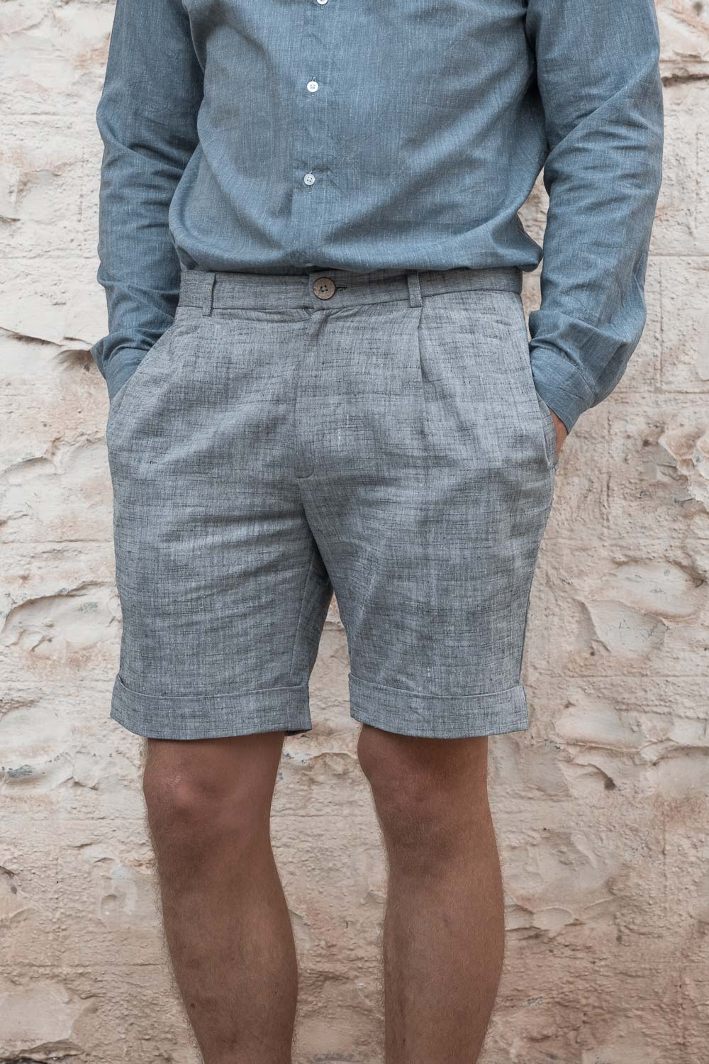 Jyoti Fair Works Herren vegan Shorts Heet Grau