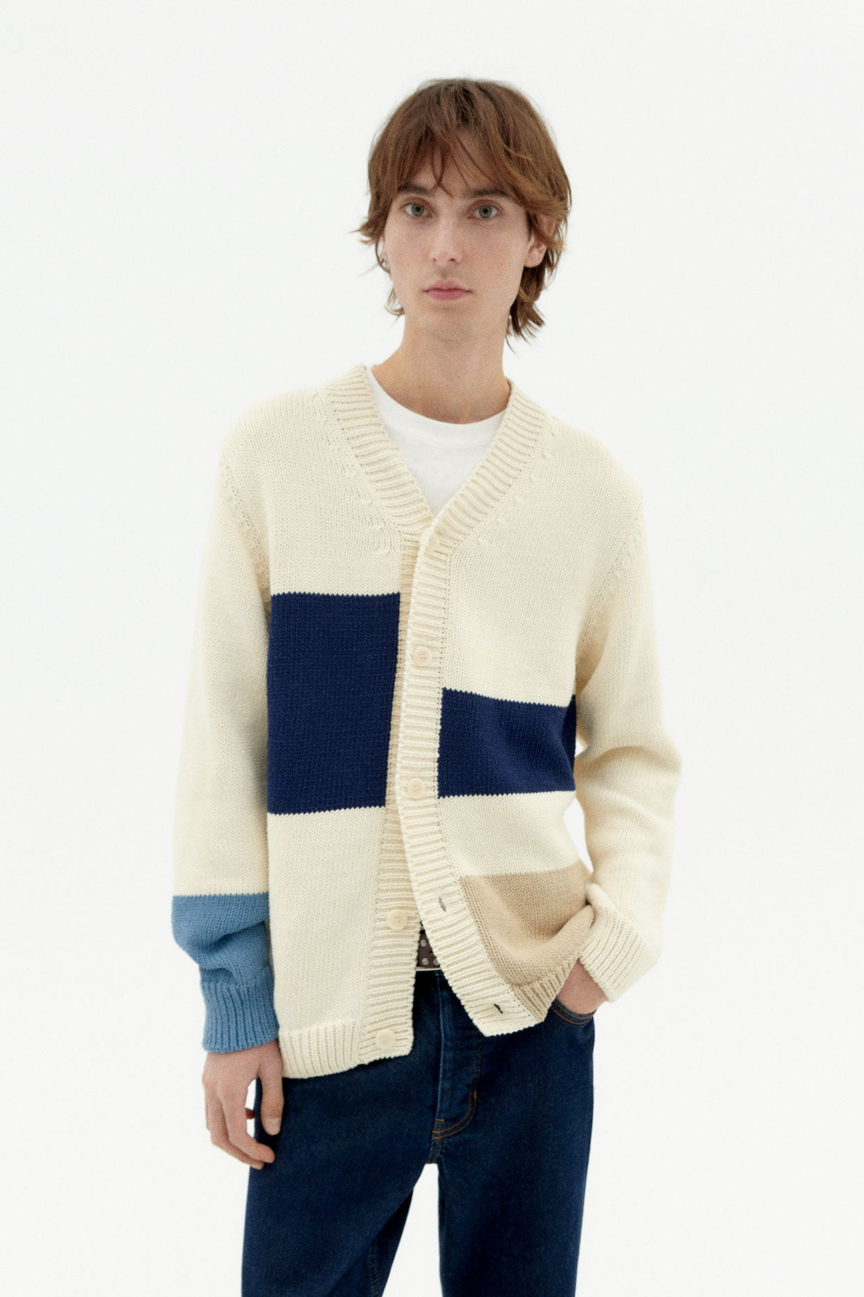 Thinking mu Herren vegan Strickjacke Nico Raw
