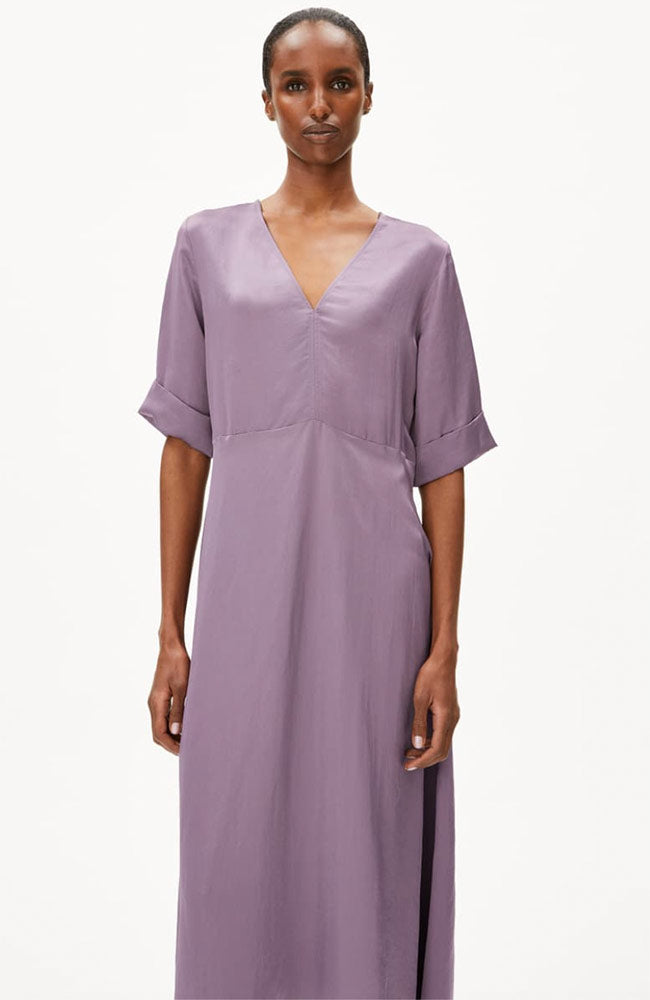 ARMEDANGELS Damen vegan Kleid Vaali Jurk Sunset Sky Lila