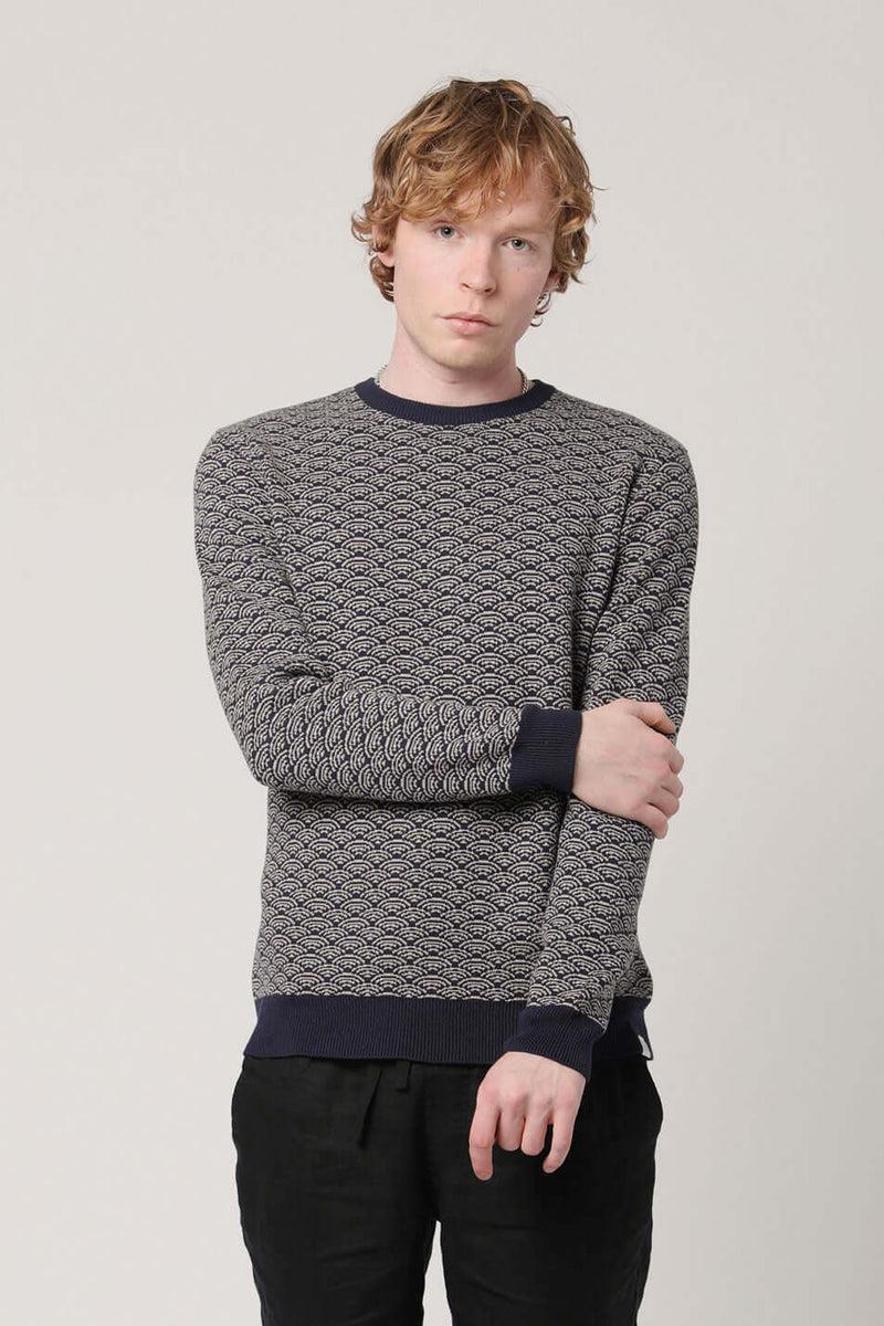 KOMODO Herren vegan Pullover Hakku Navy