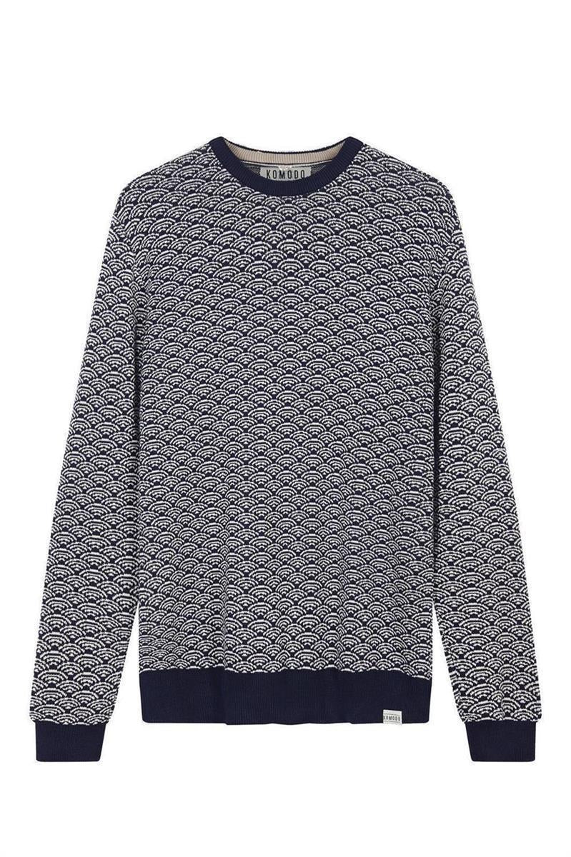 KOMODO Herren vegan Pullover Hakku Dark Navy