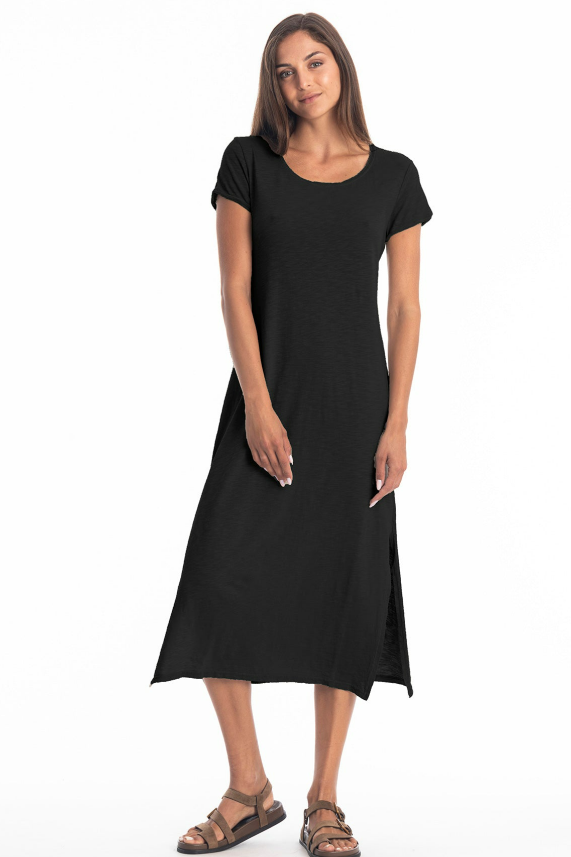 RAVENS VIEW IBIZA Damen vegan Kleid Uma Schwarz