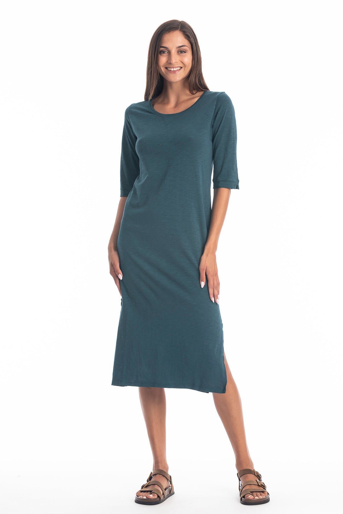 RAVENS VIEW IBIZA Damen vegan Kleid Mia Ocean Blue