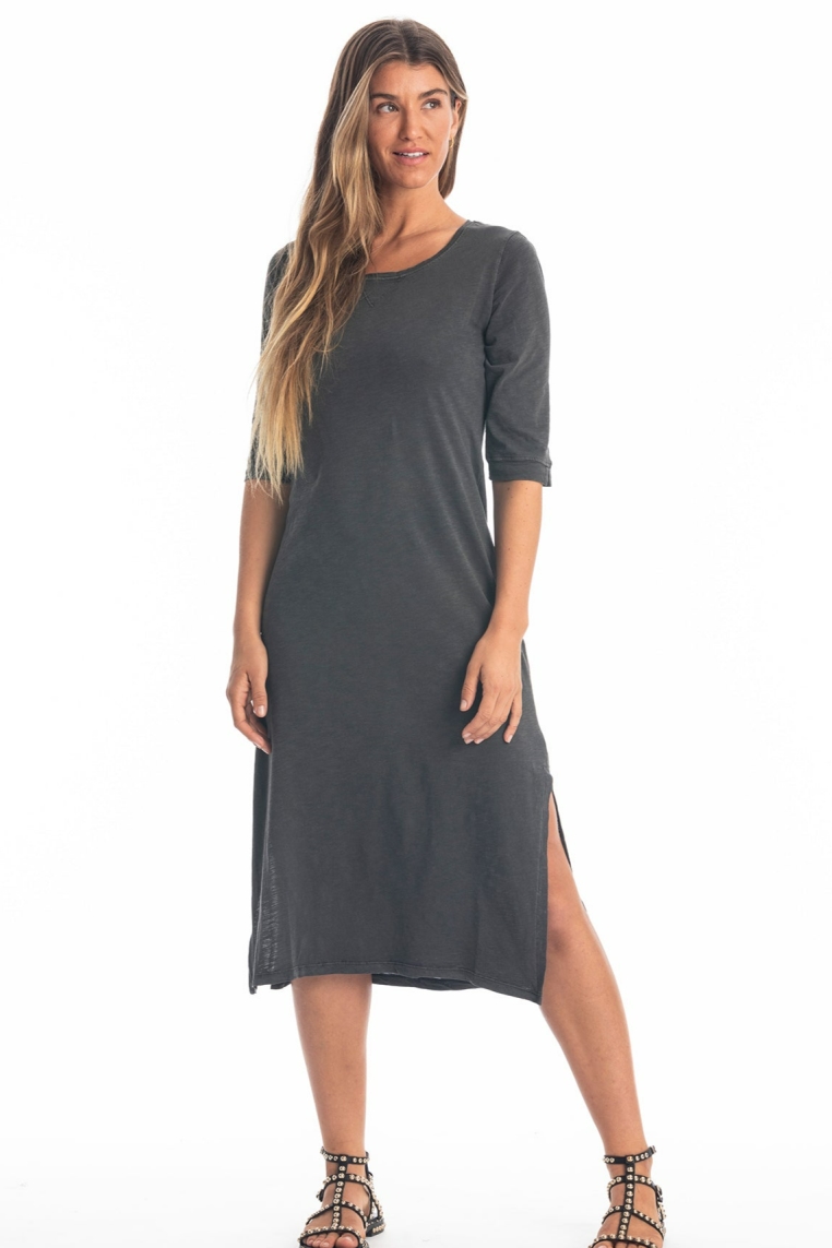 RAVENS VIEW IBIZA Damen vegan Kleid Mia Anthrazit