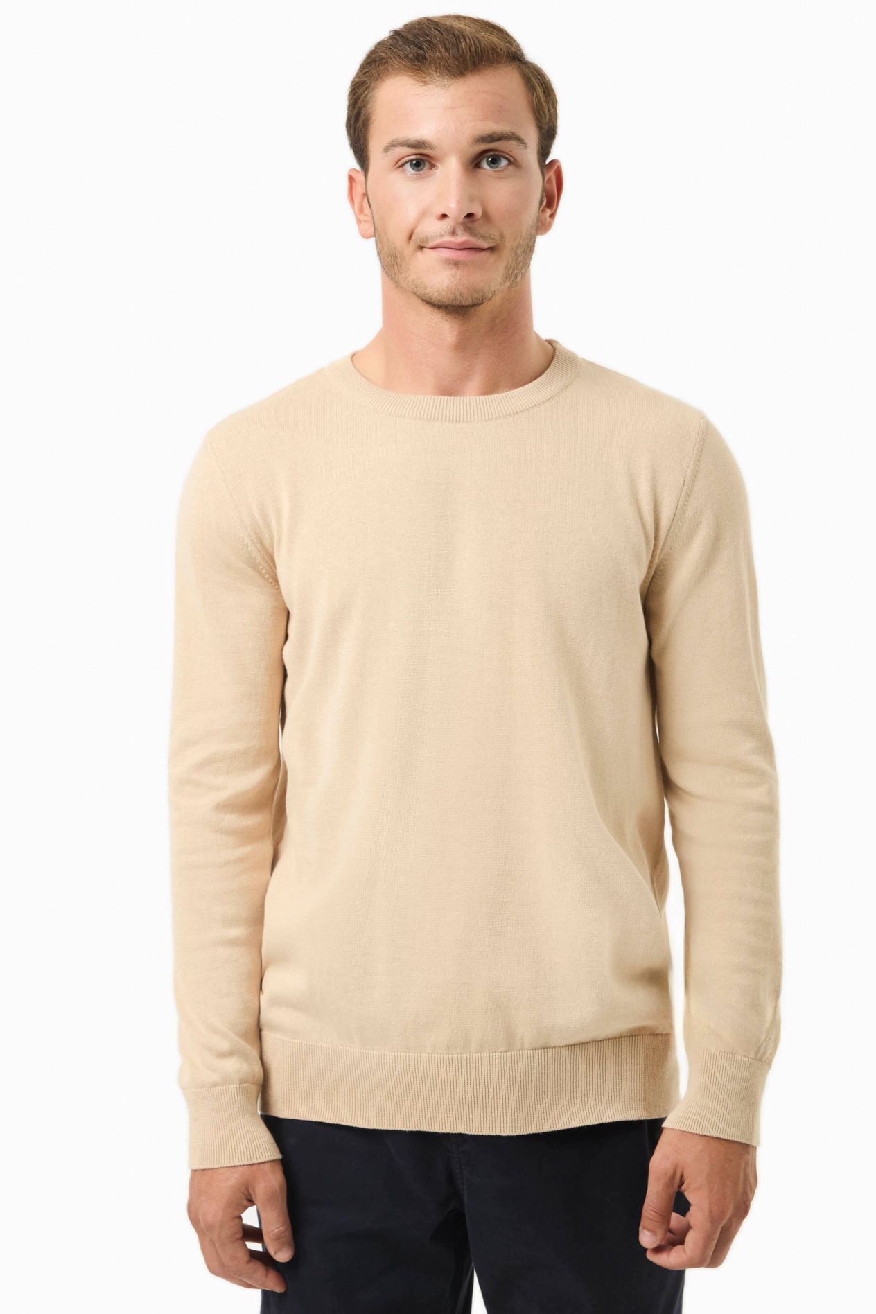 ORGANICATION Herren vegan Pullover Beige