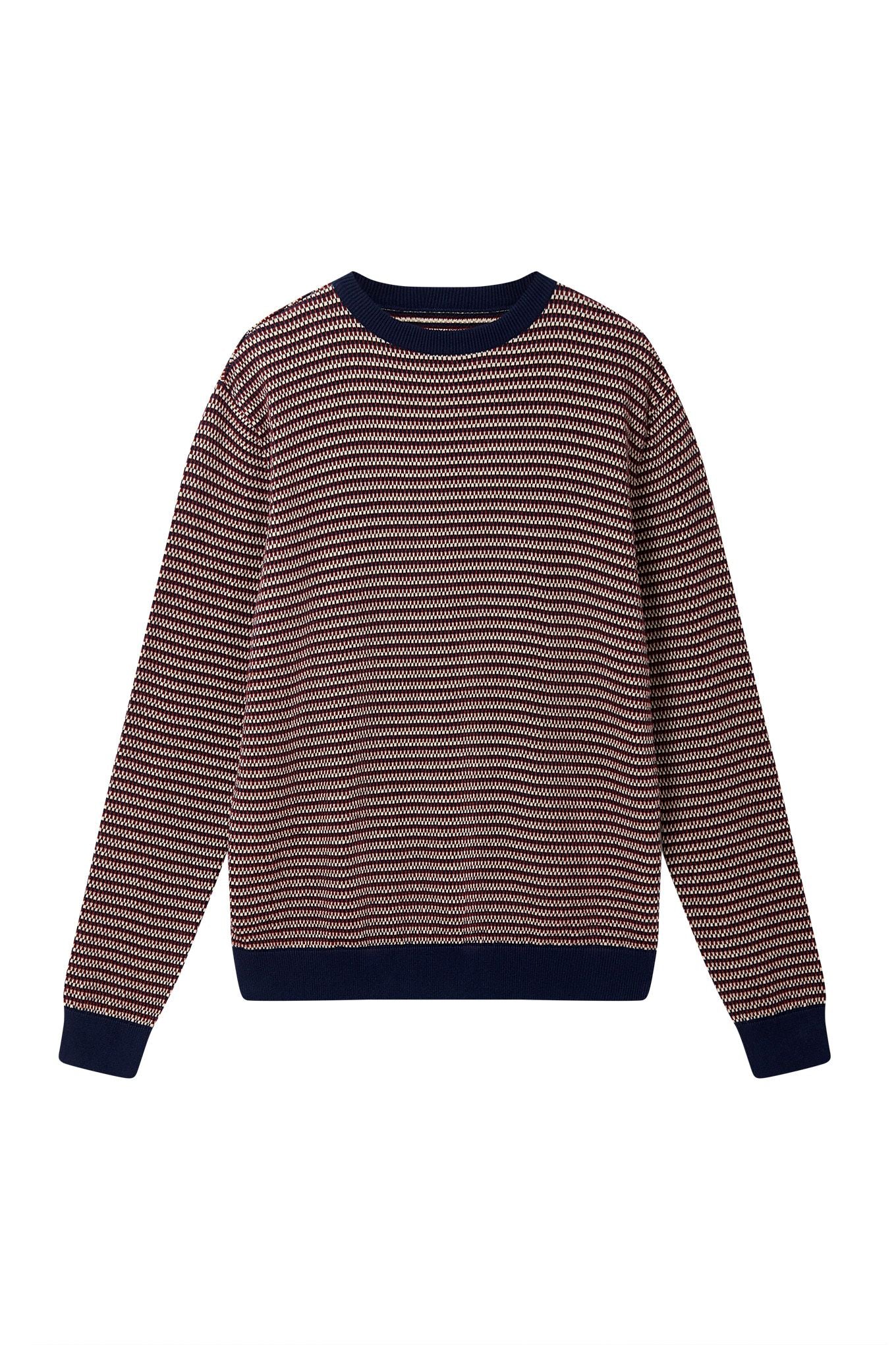 KOMODO Herren vegan Pullover Opal Marineblau/Beige