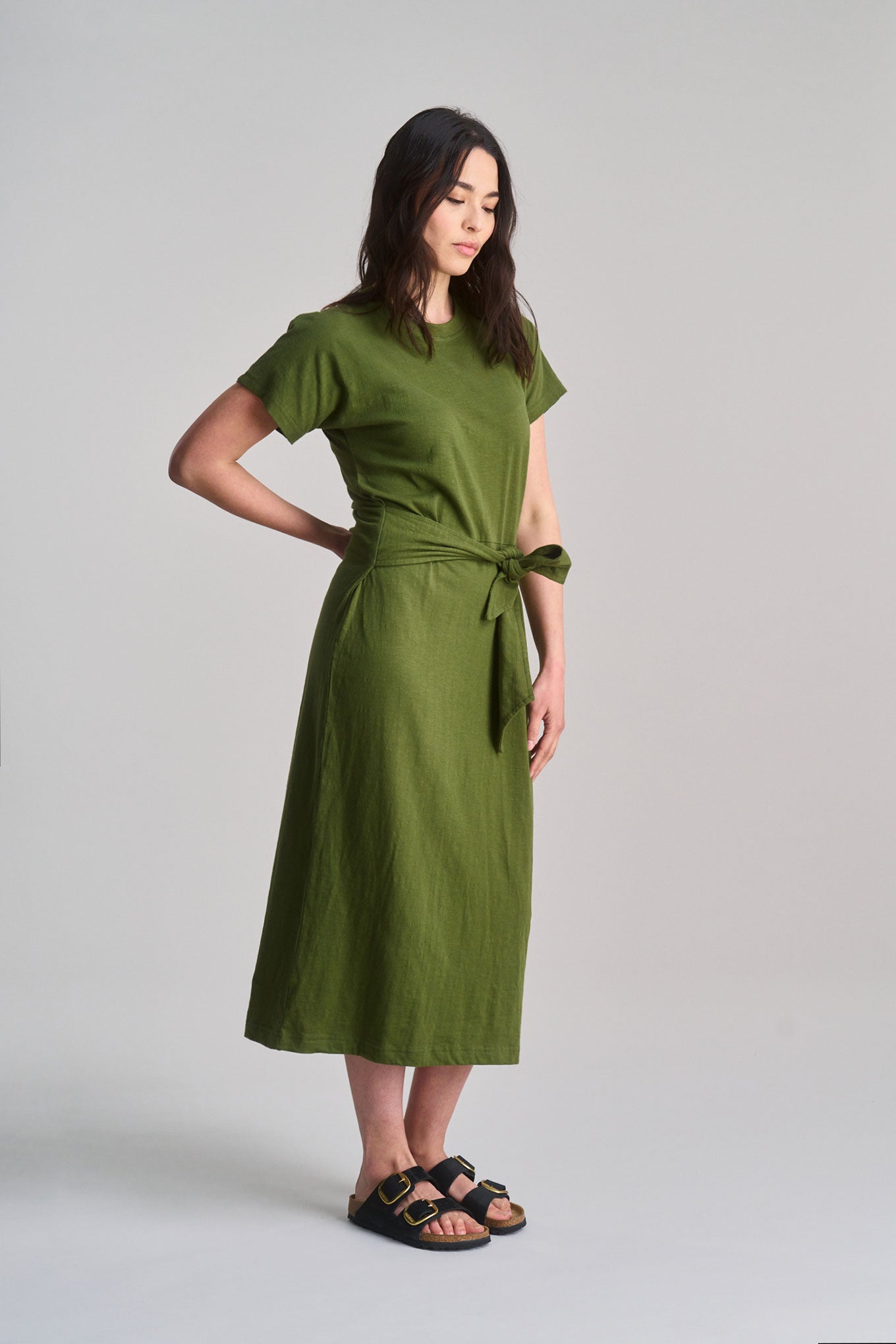 KOMODO Damen vegan Kleid Fonda GrÃ¼n