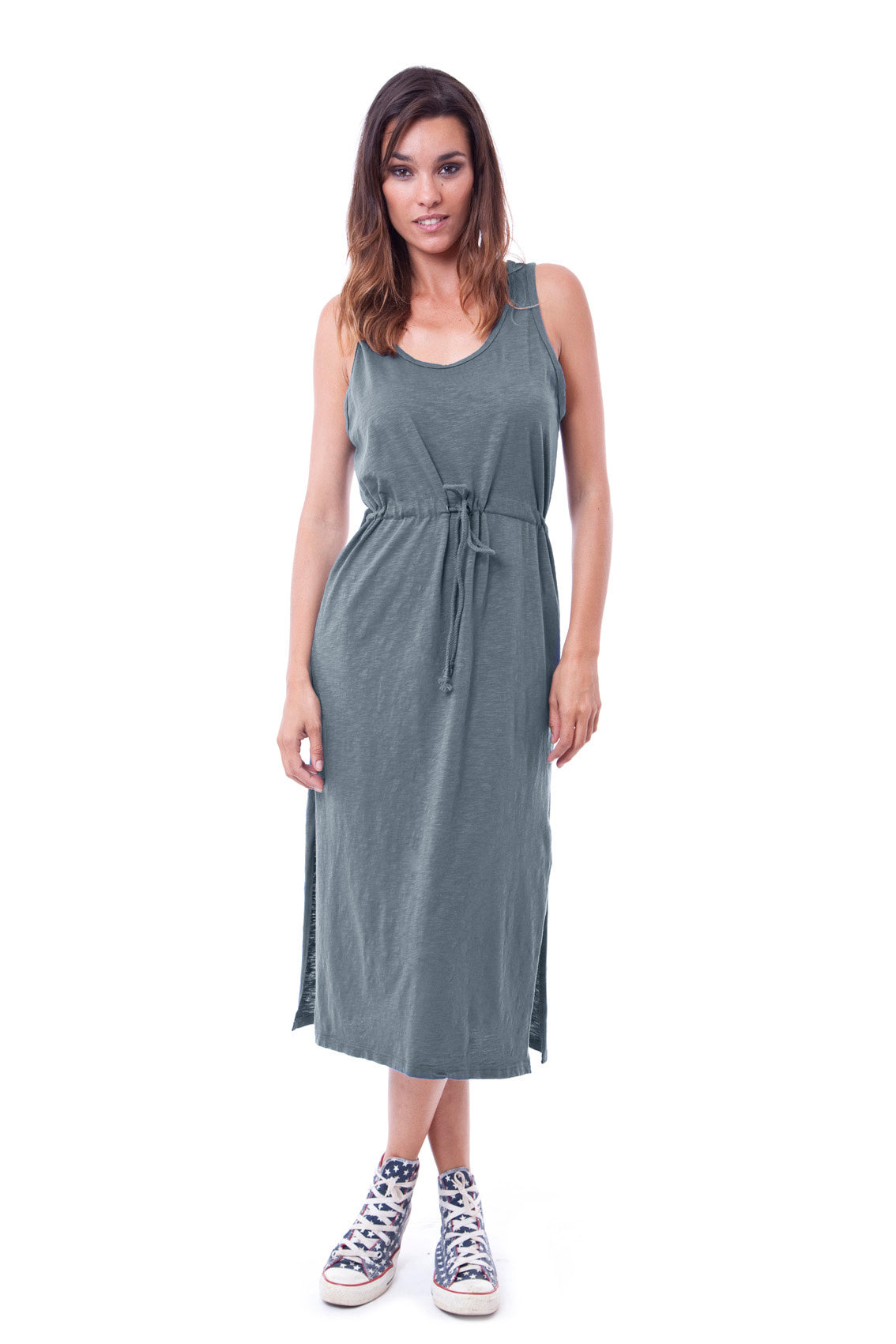 RAVENS VIEW IBIZA Damen vegan Kleid Mariona Khaki