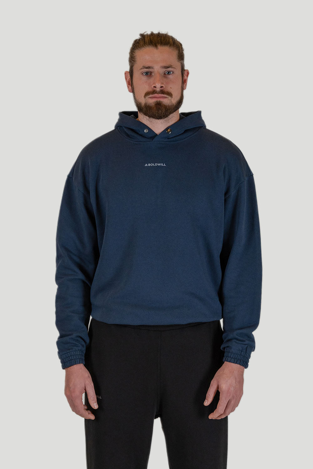 Boldwill Herren vegan Hoodie Tiefseeblau