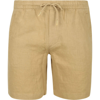 Suitable Broek  Linnen Beach Shorts Beige