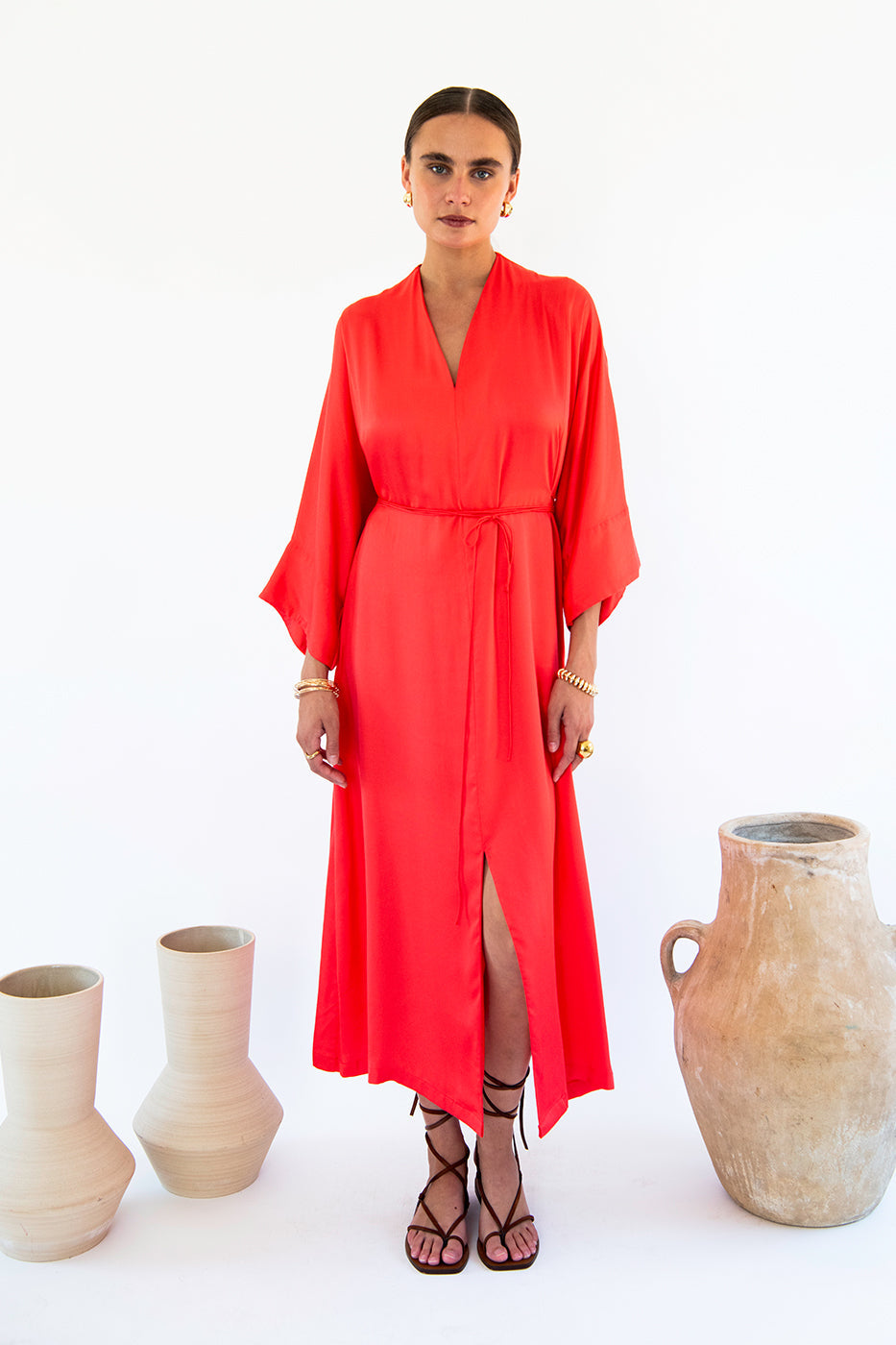 Neu Nomads US Damen vegan Kleid Carmen Coral