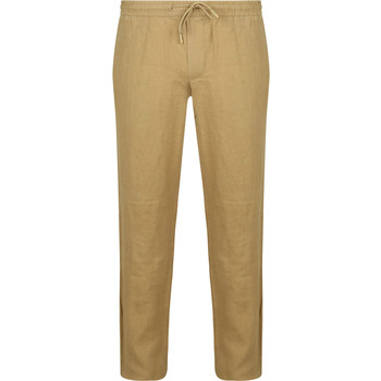 Suitable Broek  Linnen Beach Chino Beige
