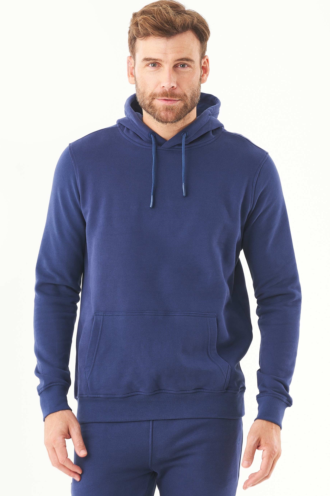 ORGANICATION Herren vegan Kapuzenpullover Soft Touch Navy