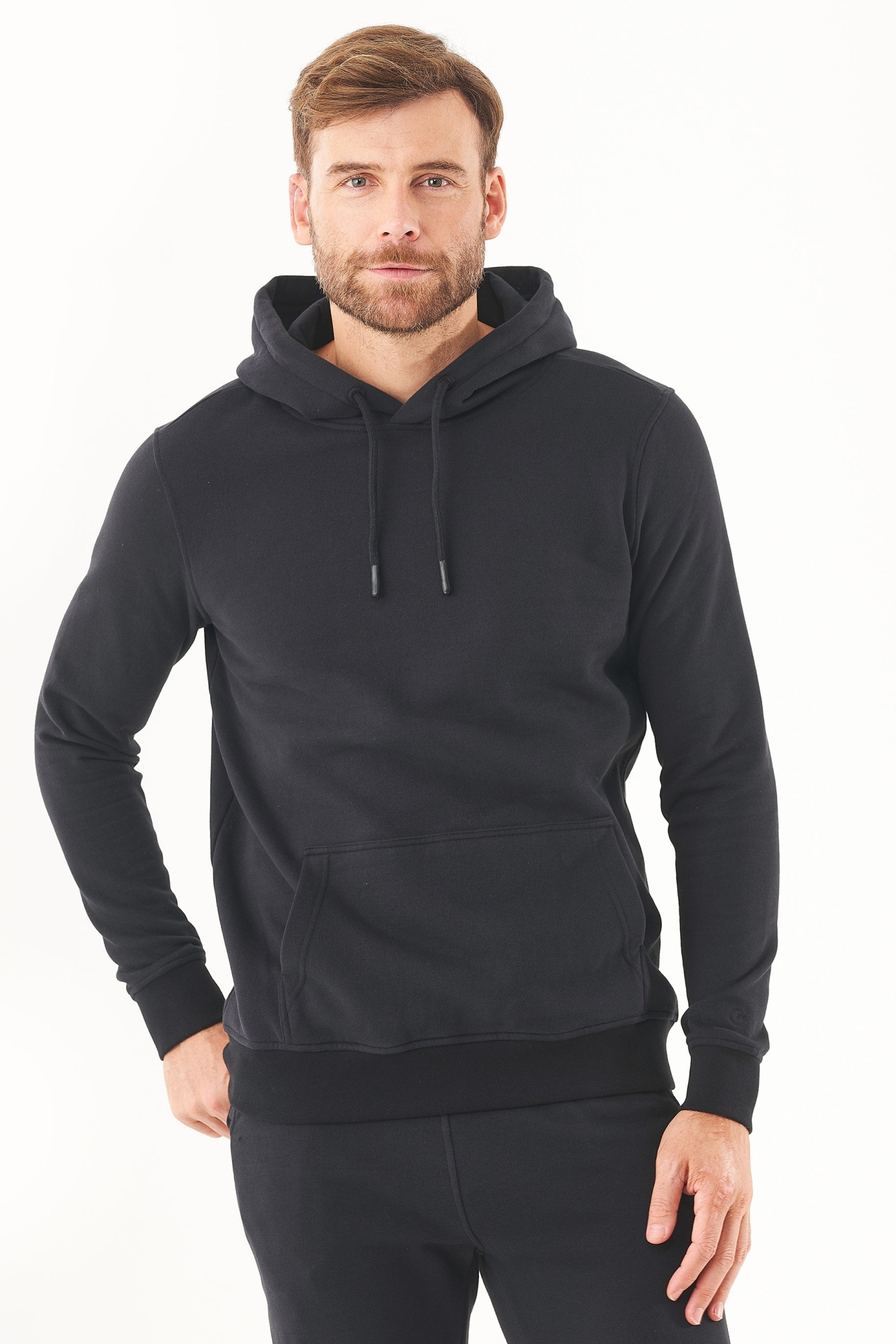 ORGANICATION Herren vegan Kapuzenpullover Soft Touch Schwarz