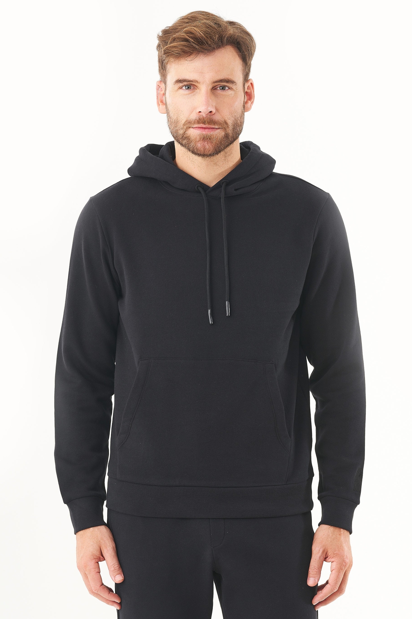 ORGANICATION Herren vegan Kapuzenpullover Hoolden Schwarz