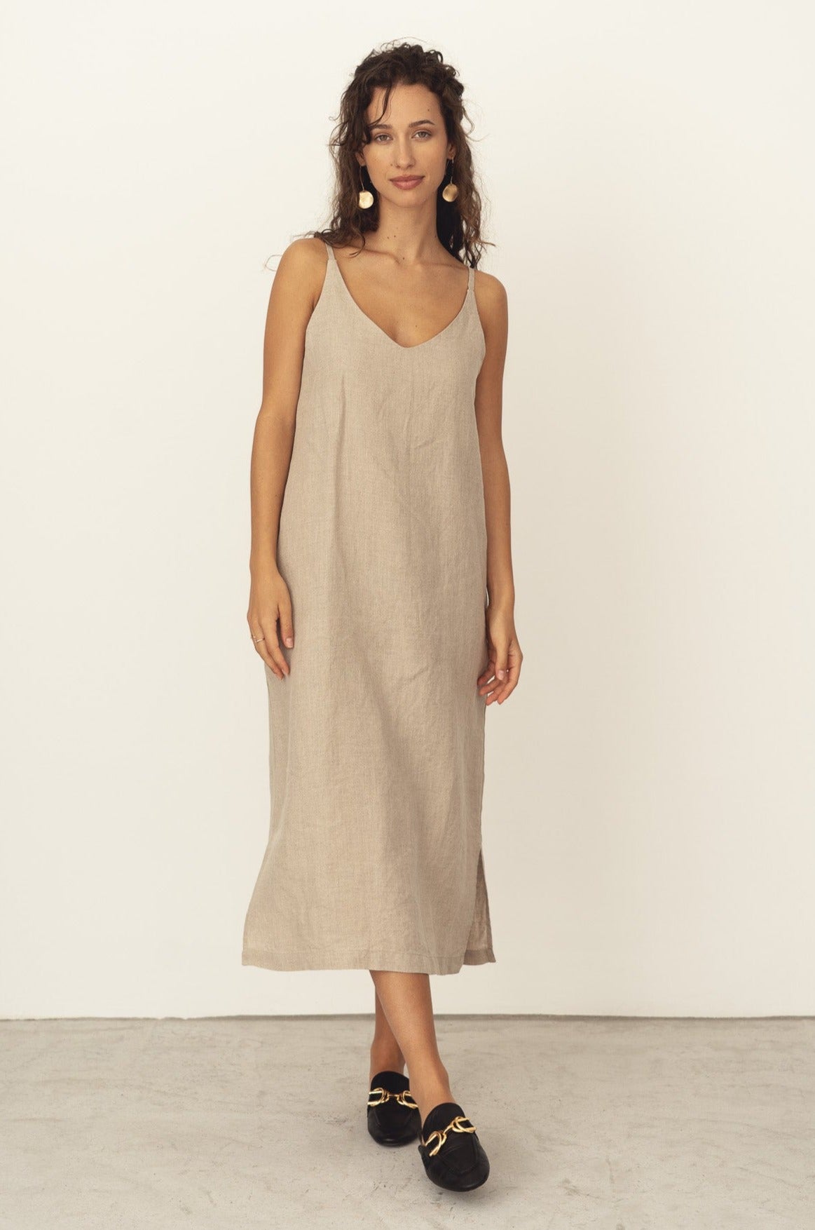 NÃ¤z Damen vegan Kleid Chloe Beige
