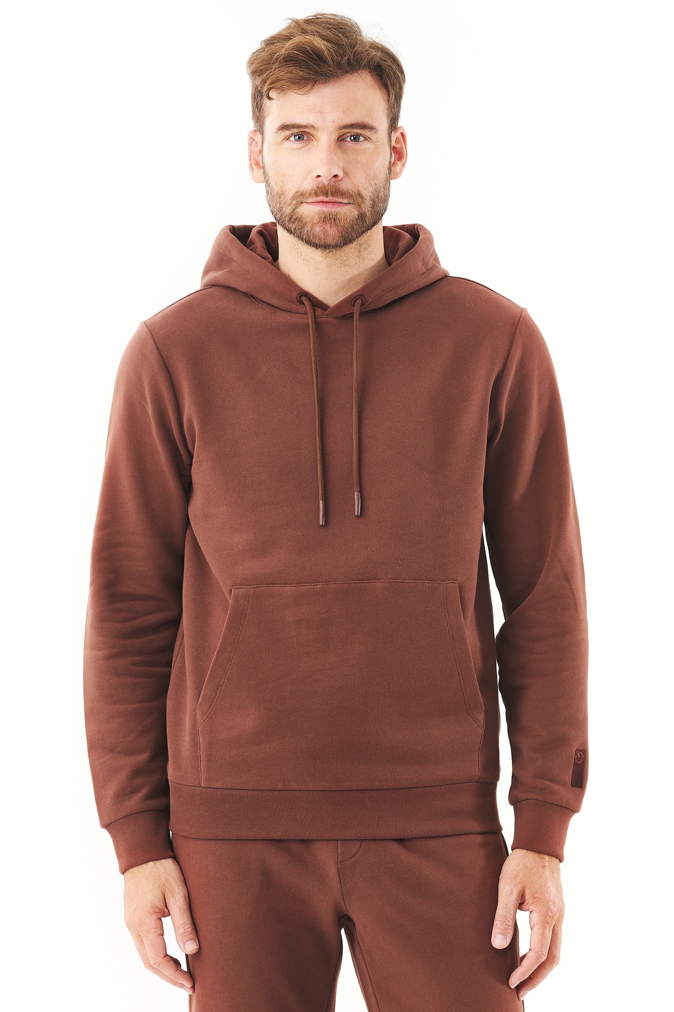 ORGANICATION Herren vegan Hoodie Hoolden Kaffee