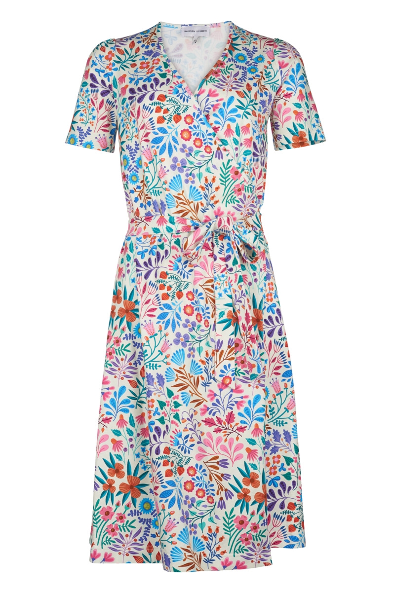Marjolein Elisabeth Damen vegan Kleid Mit RosenblÃ¼ten