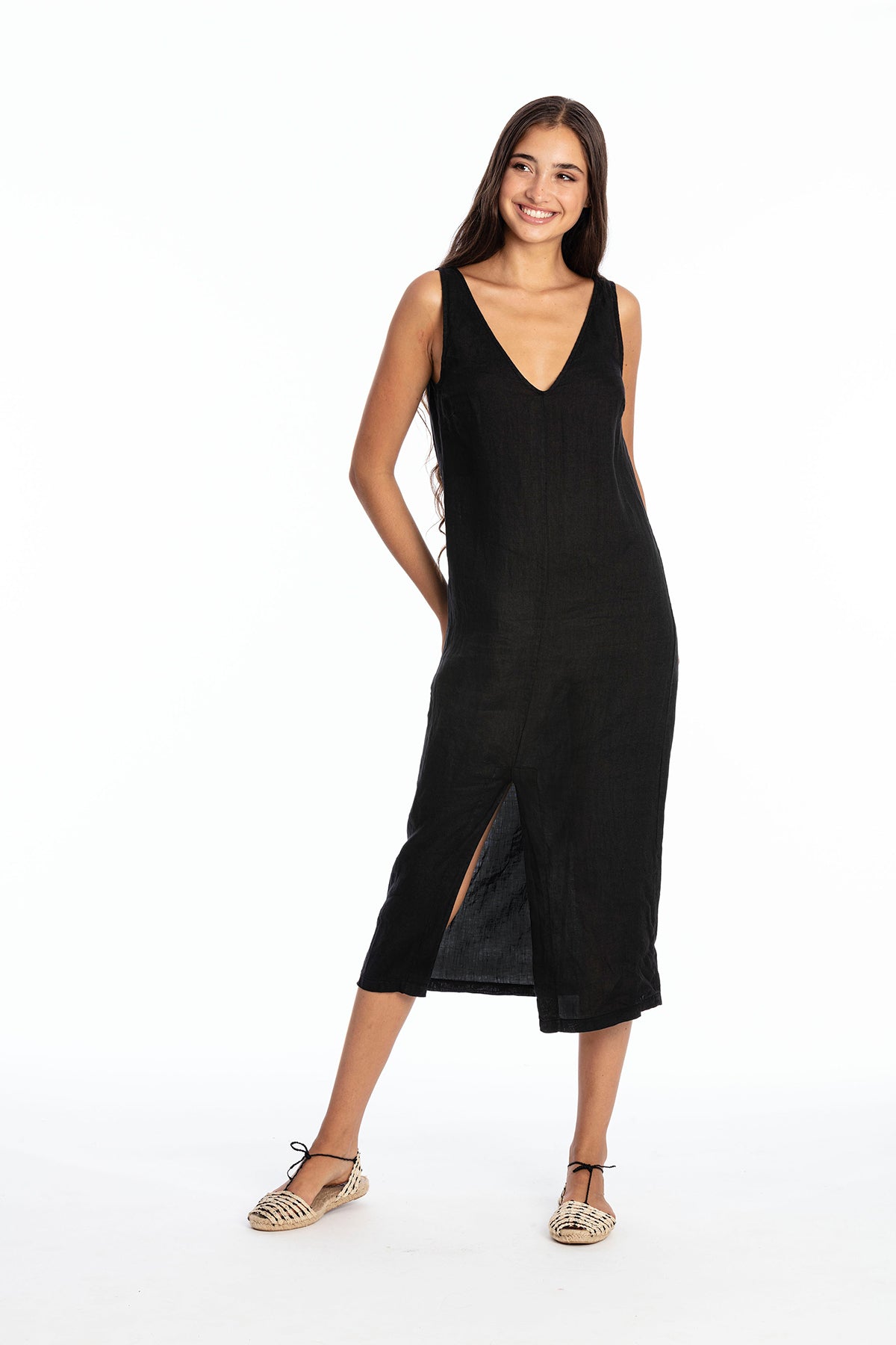 RAVENS VIEW IBIZA Damen vegan Kleid ChlÃ¶e Schwarz