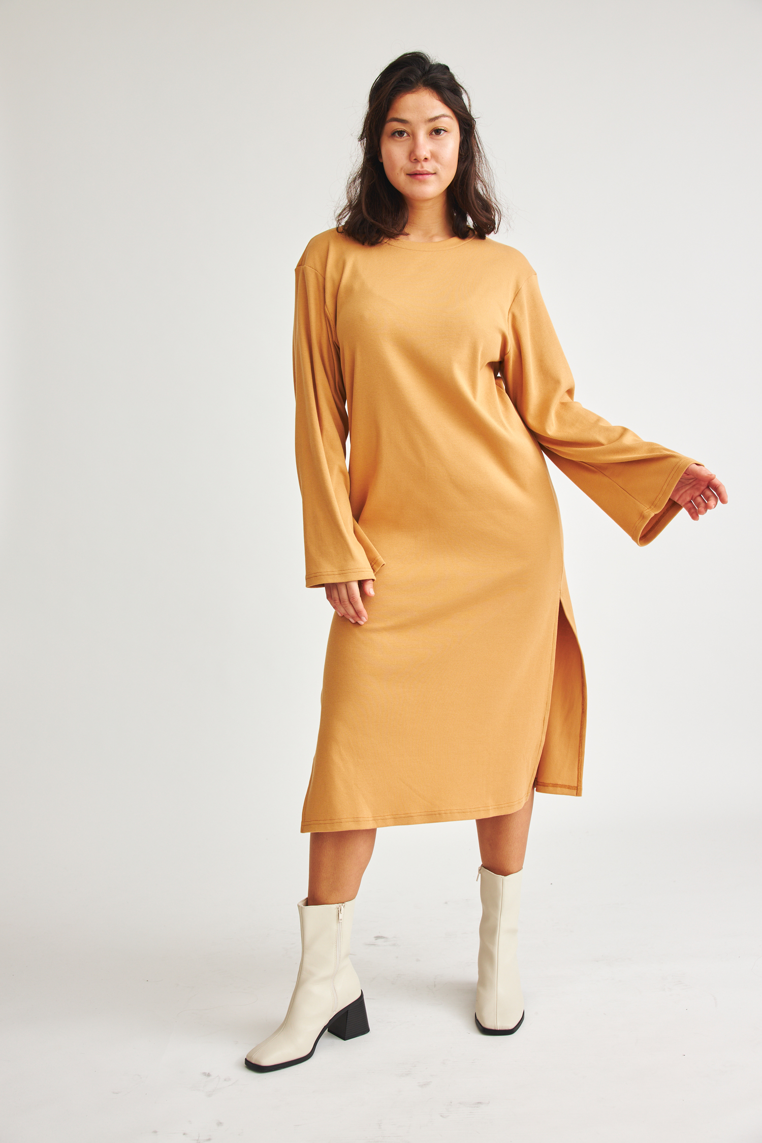 BaÃ¬ge the Label Damen vegan Kleid Becca Caramel