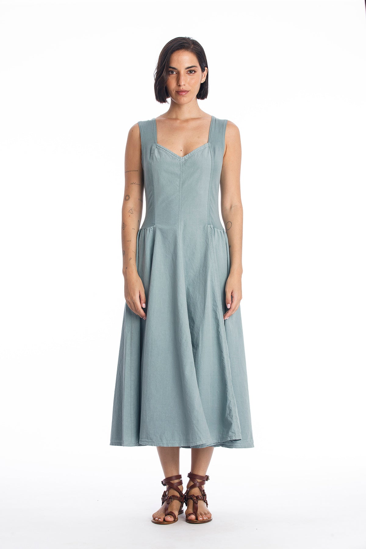 RAVENS VIEW IBIZA Damen vegan Kleid Alaska Chinois GrÃ¼n