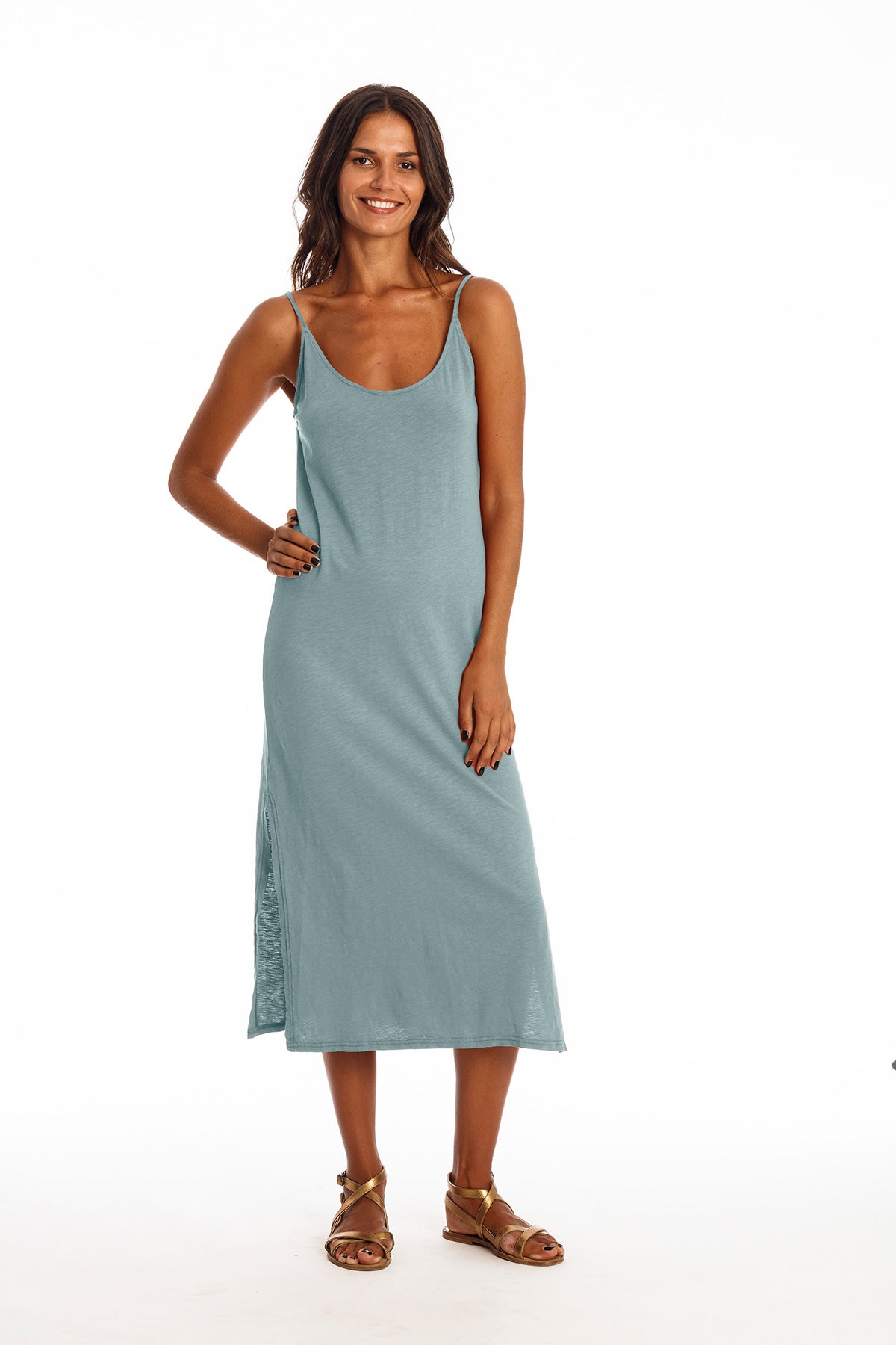 RAVENS VIEW IBIZA Damen vegan Kleid Rhea Chinois GrÃ¼n