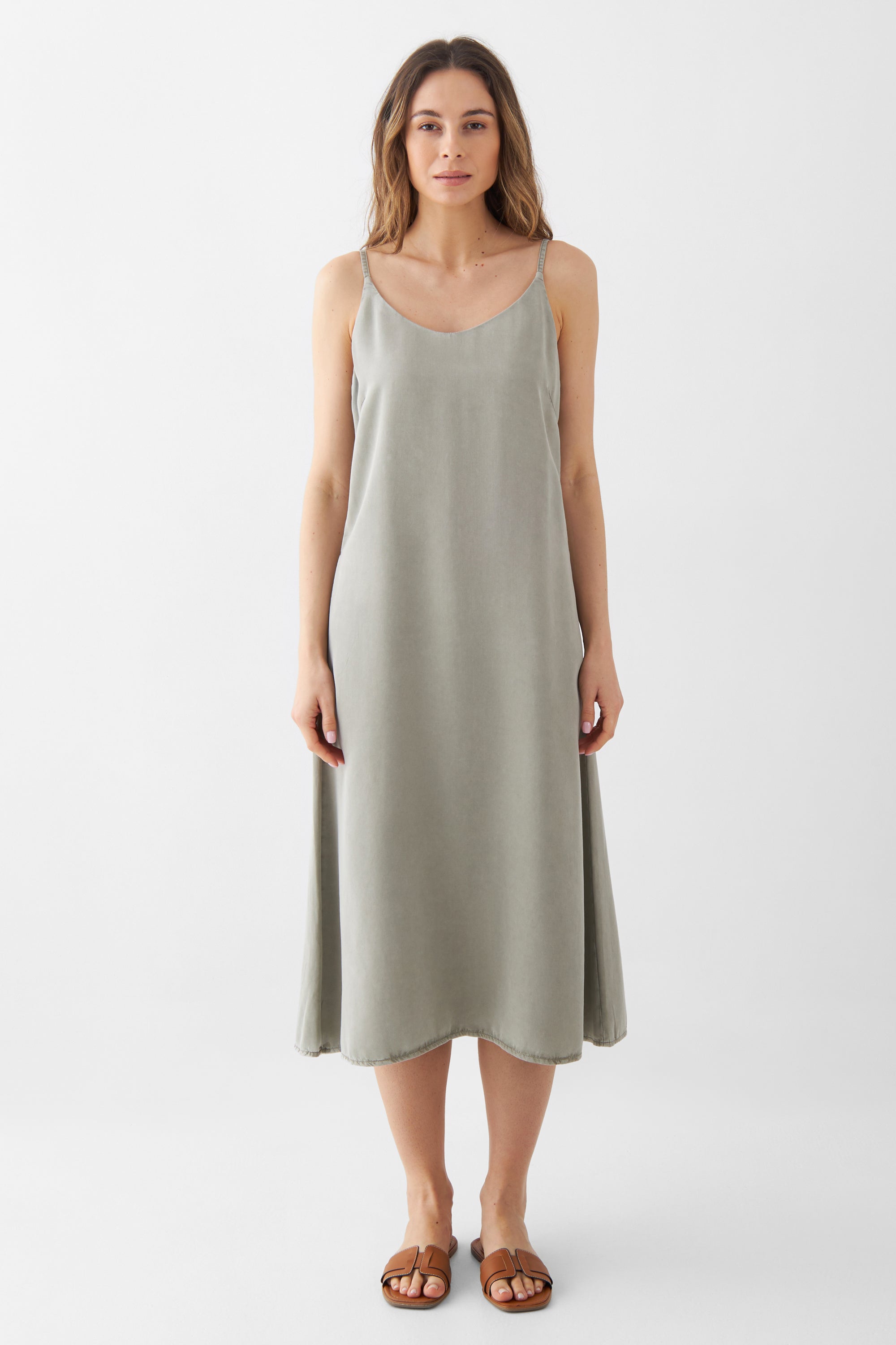 DAWN Damen vegan Kleid Sunbeam Rock Olive