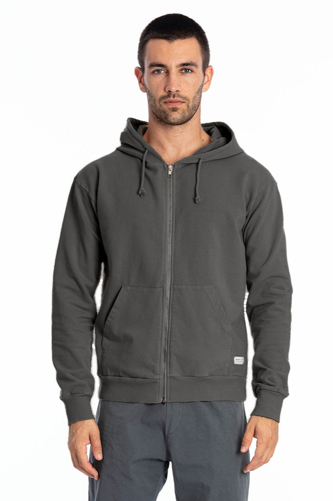 RAVENS VIEW IBIZA Herren vegan Hoodie Zip Ibiza Anthrazitgrau