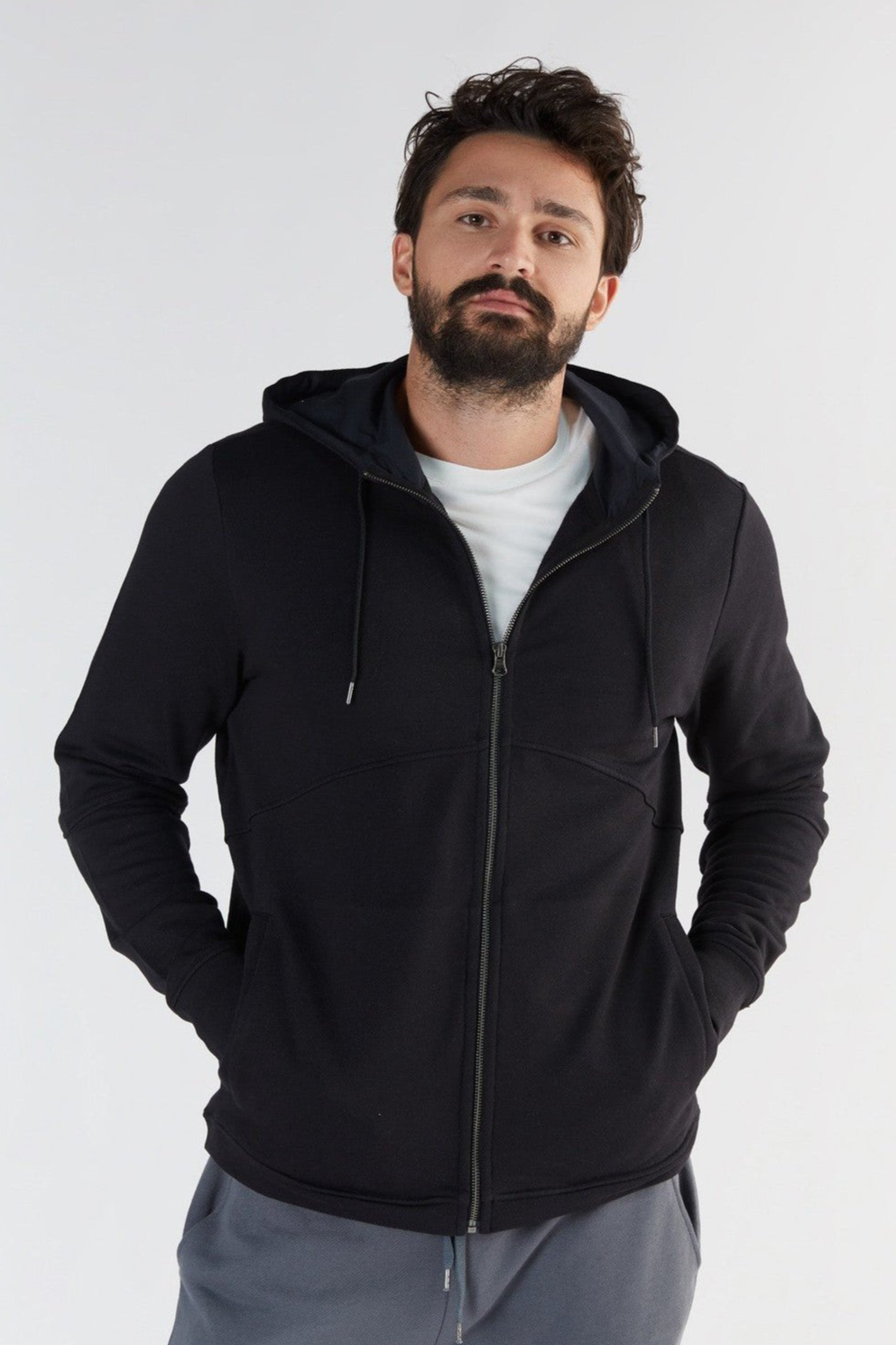 True North Herren vegan Kapuzenjacke Schwarz