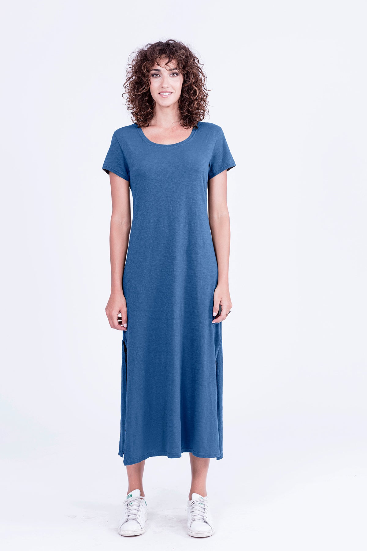 RAVENS VIEW IBIZA Damen vegan Kleid Uma Indigoblau