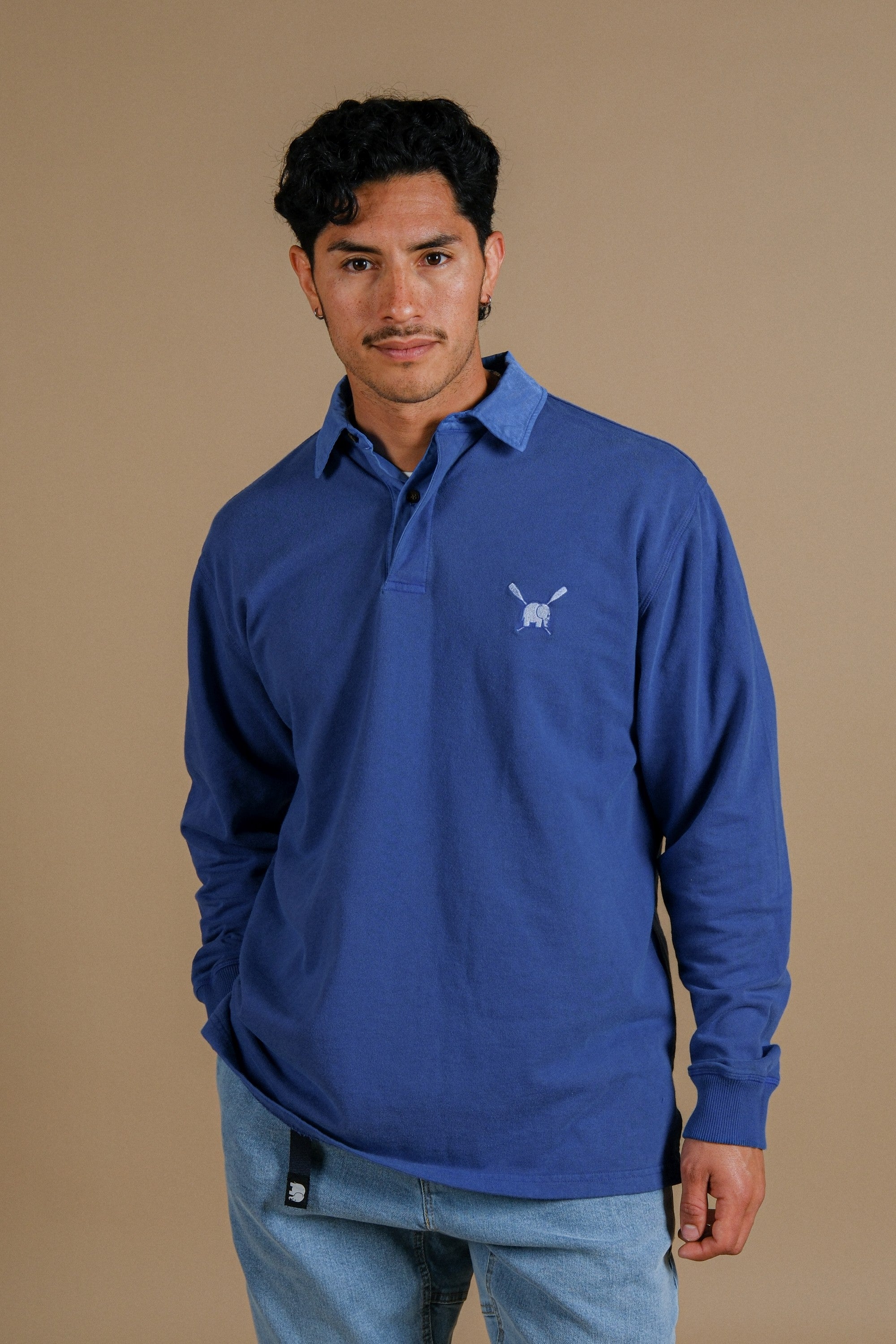 Trendsplant Herren vegan Polo Pullover San Rafael Pigment Deep Water