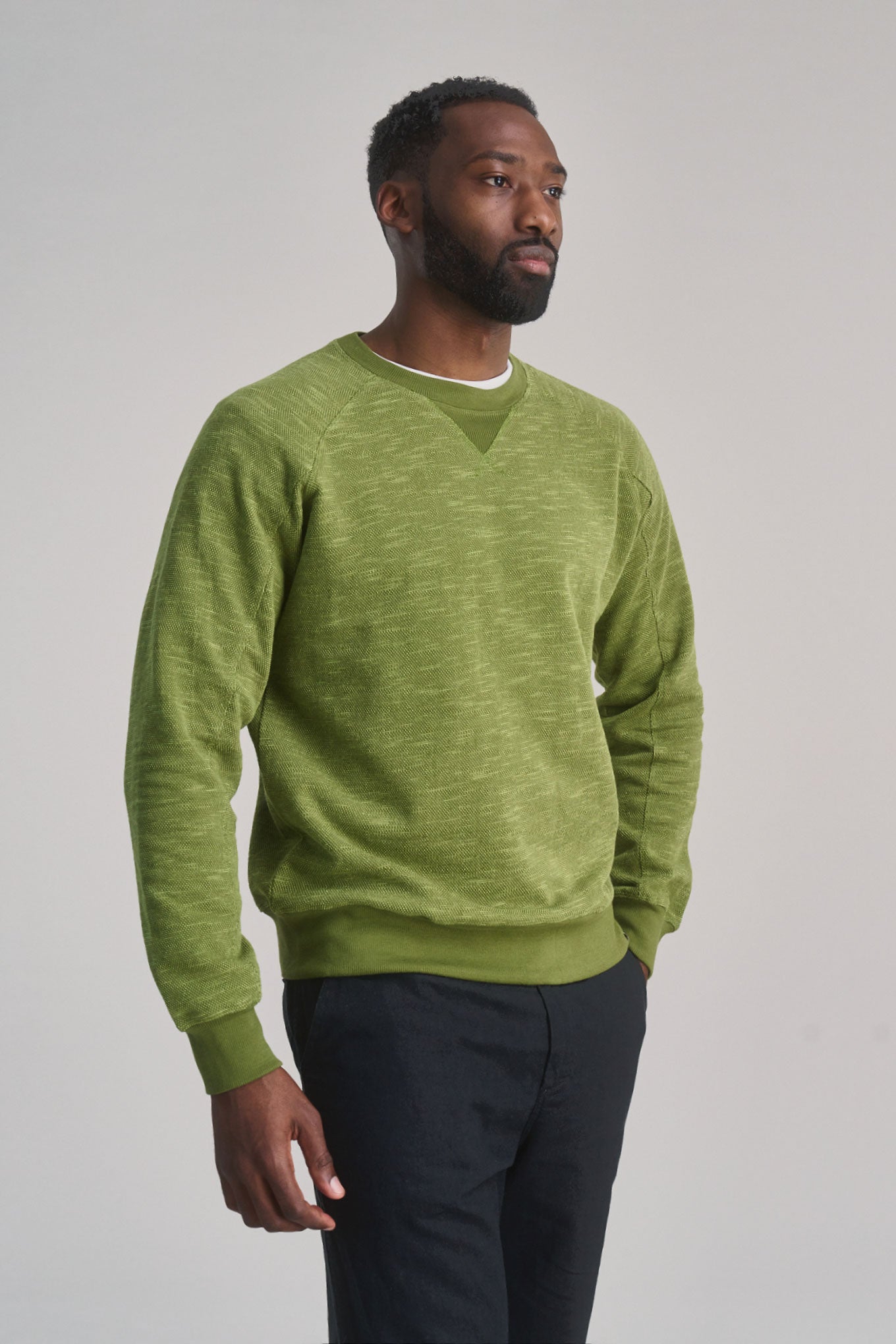 KOMODO Herren vegan Sweatshirt Anton GrÃ¼n