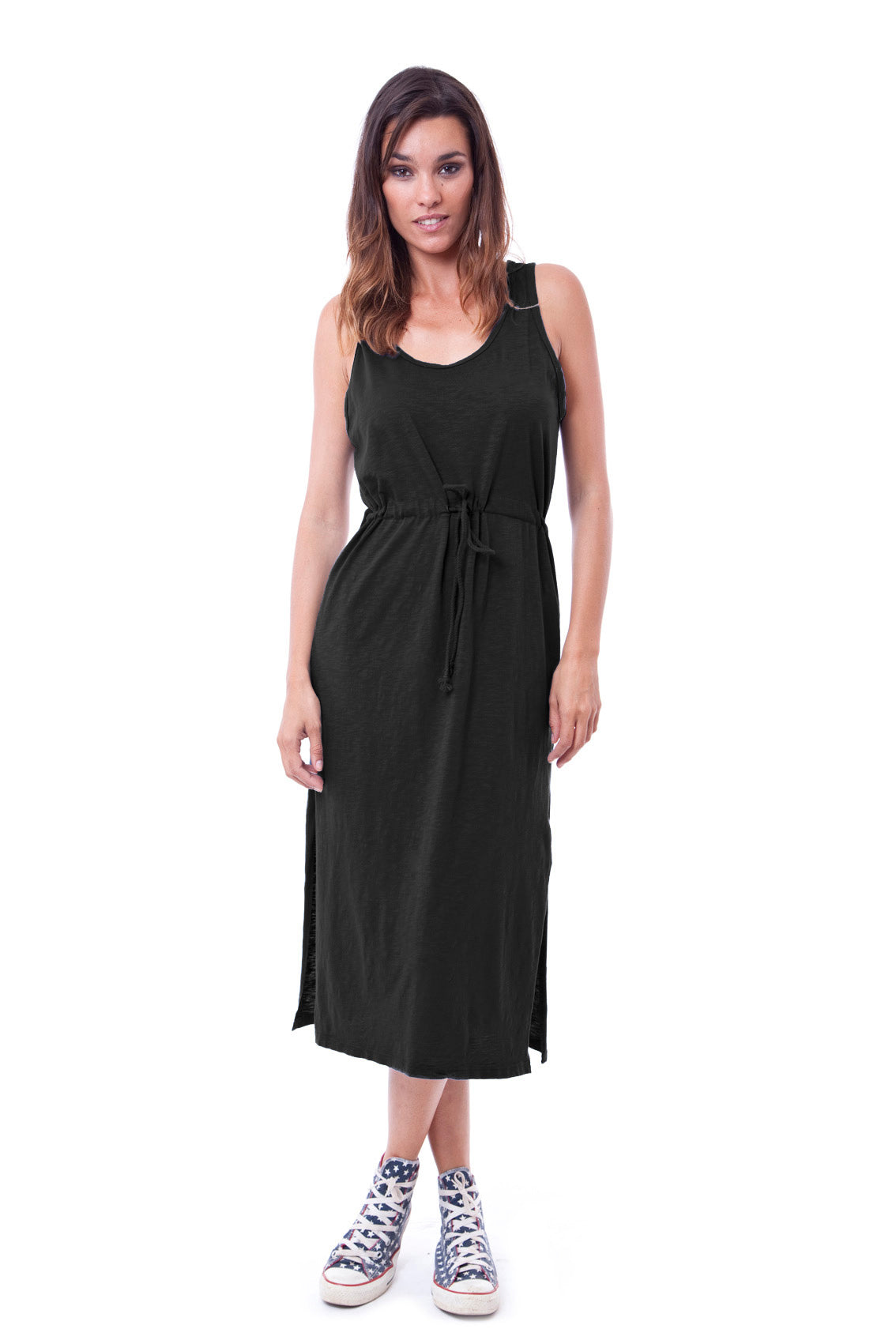RAVENS VIEW IBIZA Damen vegan Kleid Mariona Schwarz
