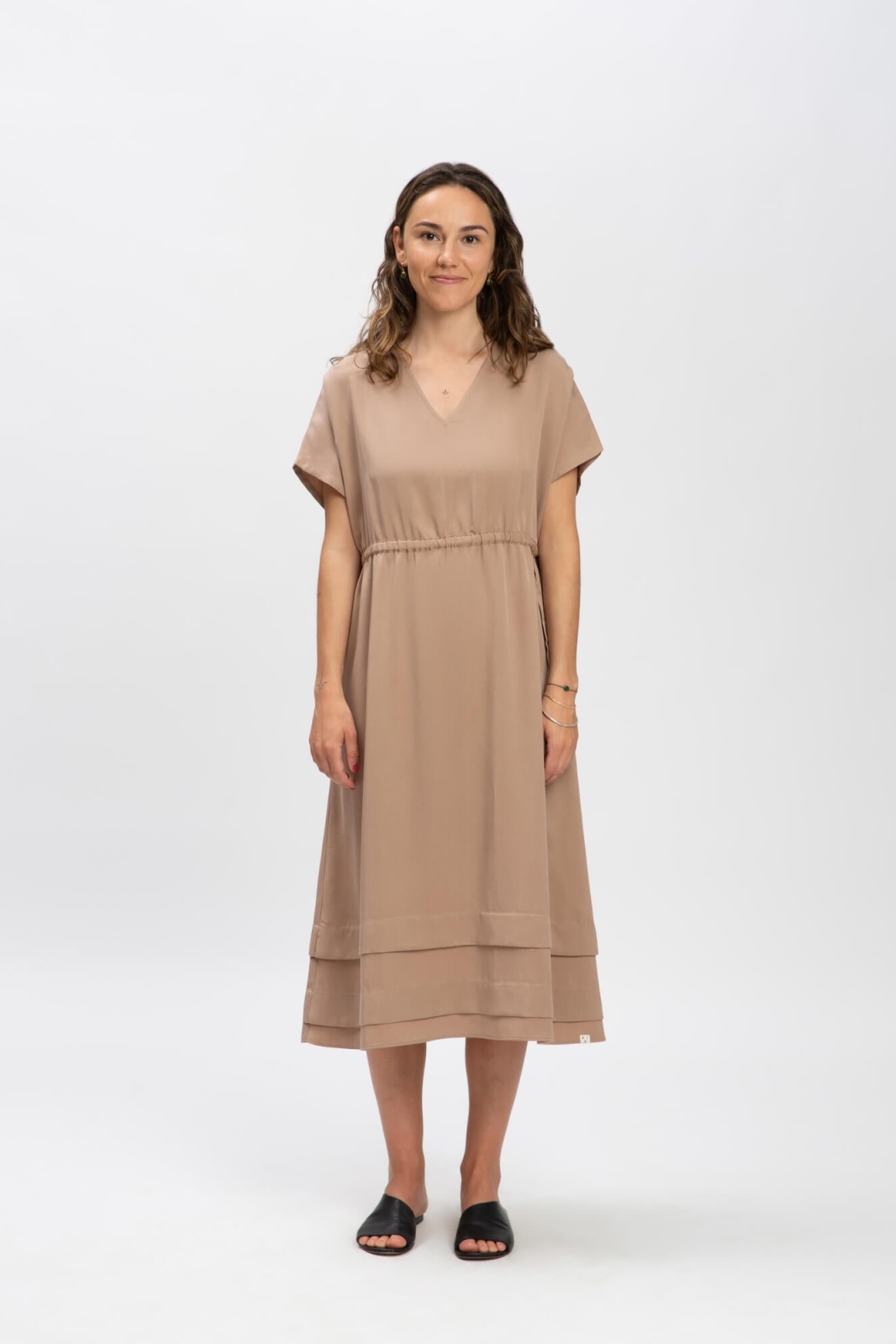 MATONA Damen vegan Kleid Tencel Portabella Braun