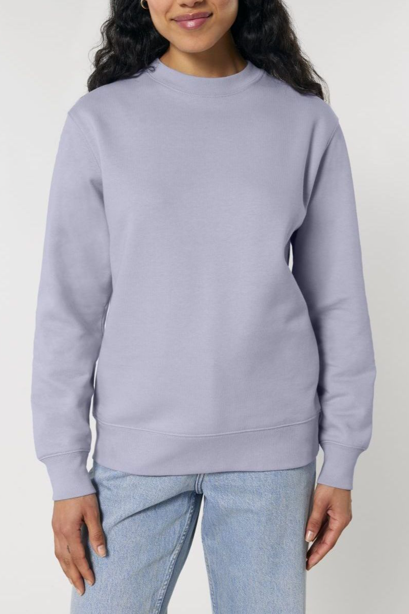 UNIPOLAR Herren vegan Pullover Basic Chess Lavendel