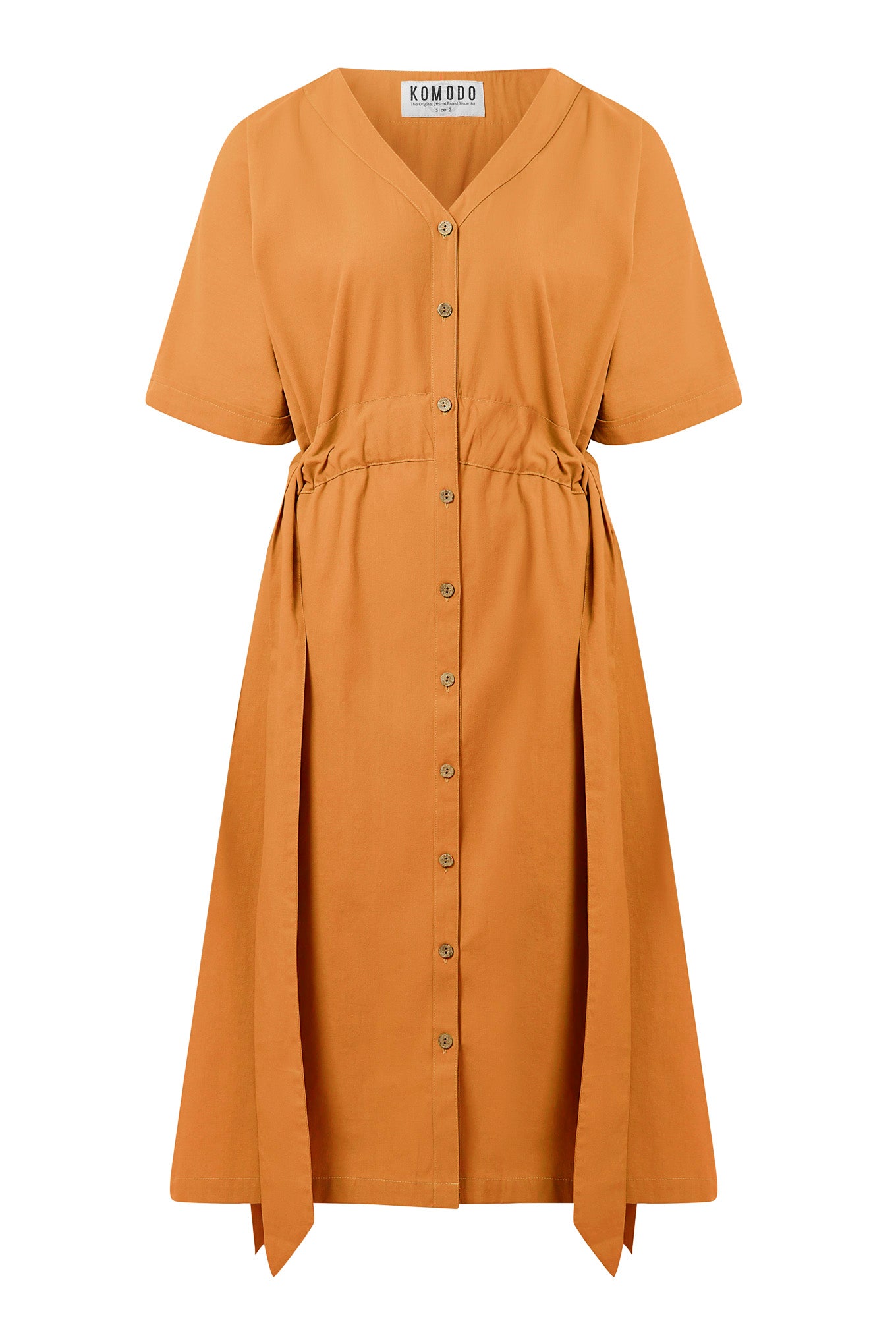 KOMODO Damen vegan Kleid Dusk Orange
