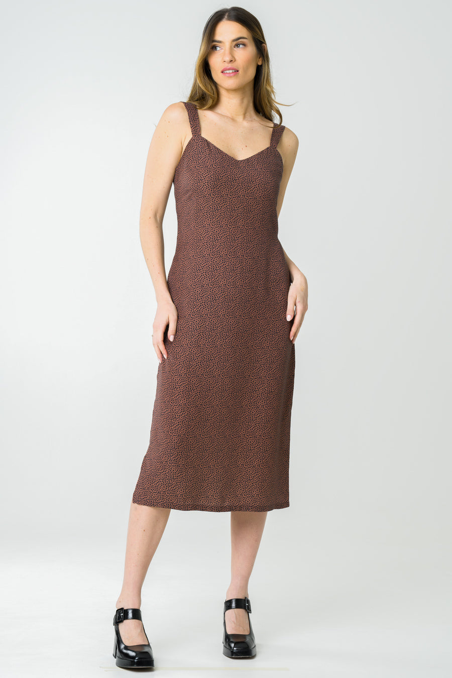 Avani Damen vegan Kleid Jade Terracotta
