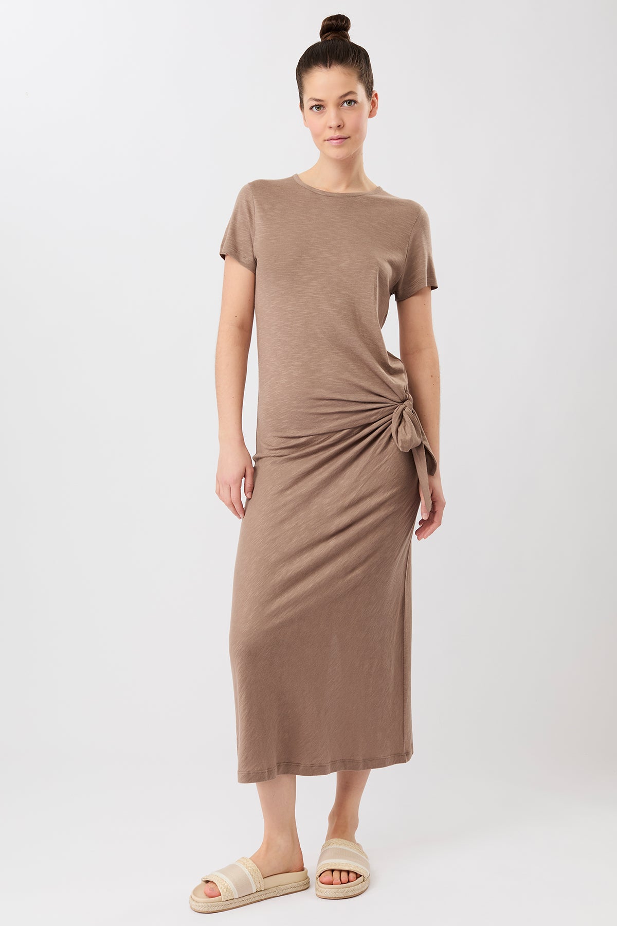 Mandala Damen vegan Kleid Jupiter Curtado Brown