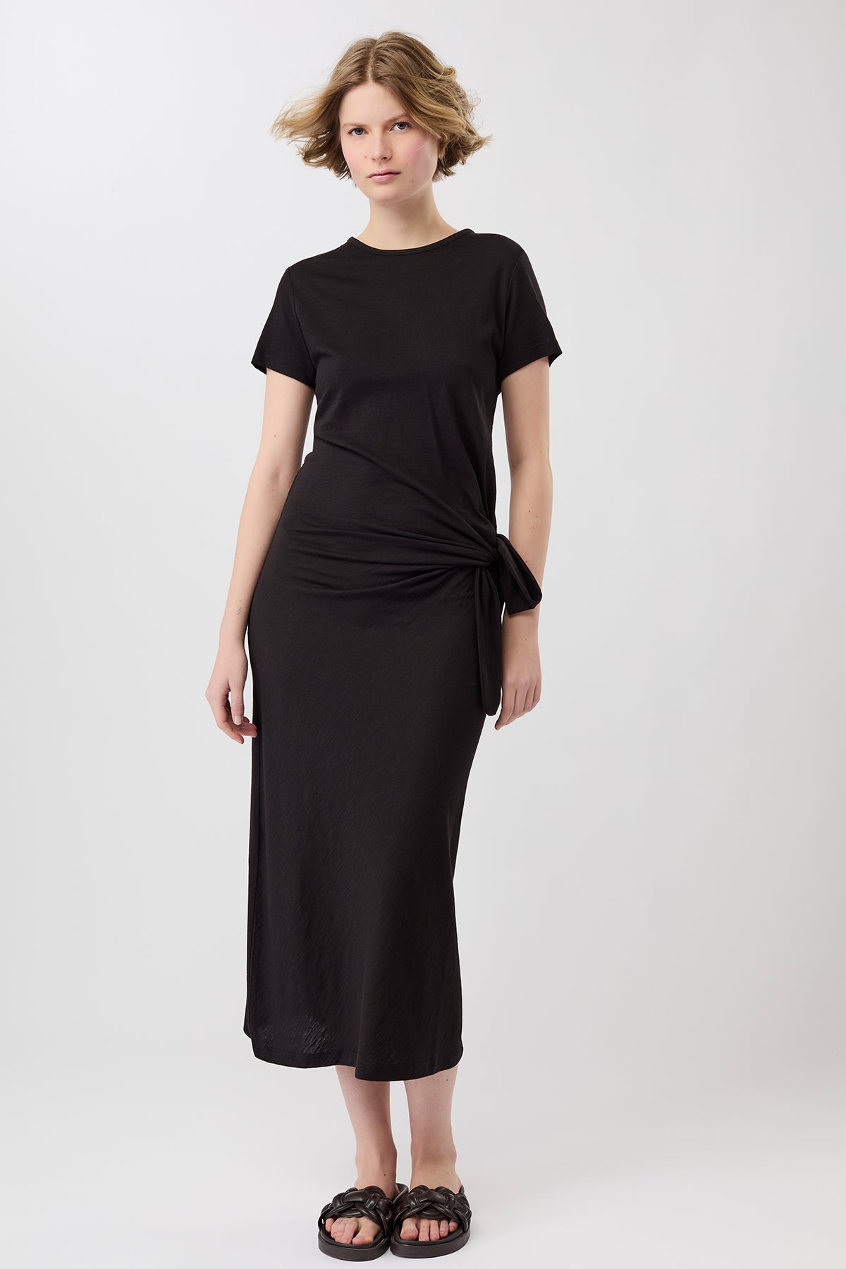 Mandala Damen vegan Kleid Jupiter Schwarz