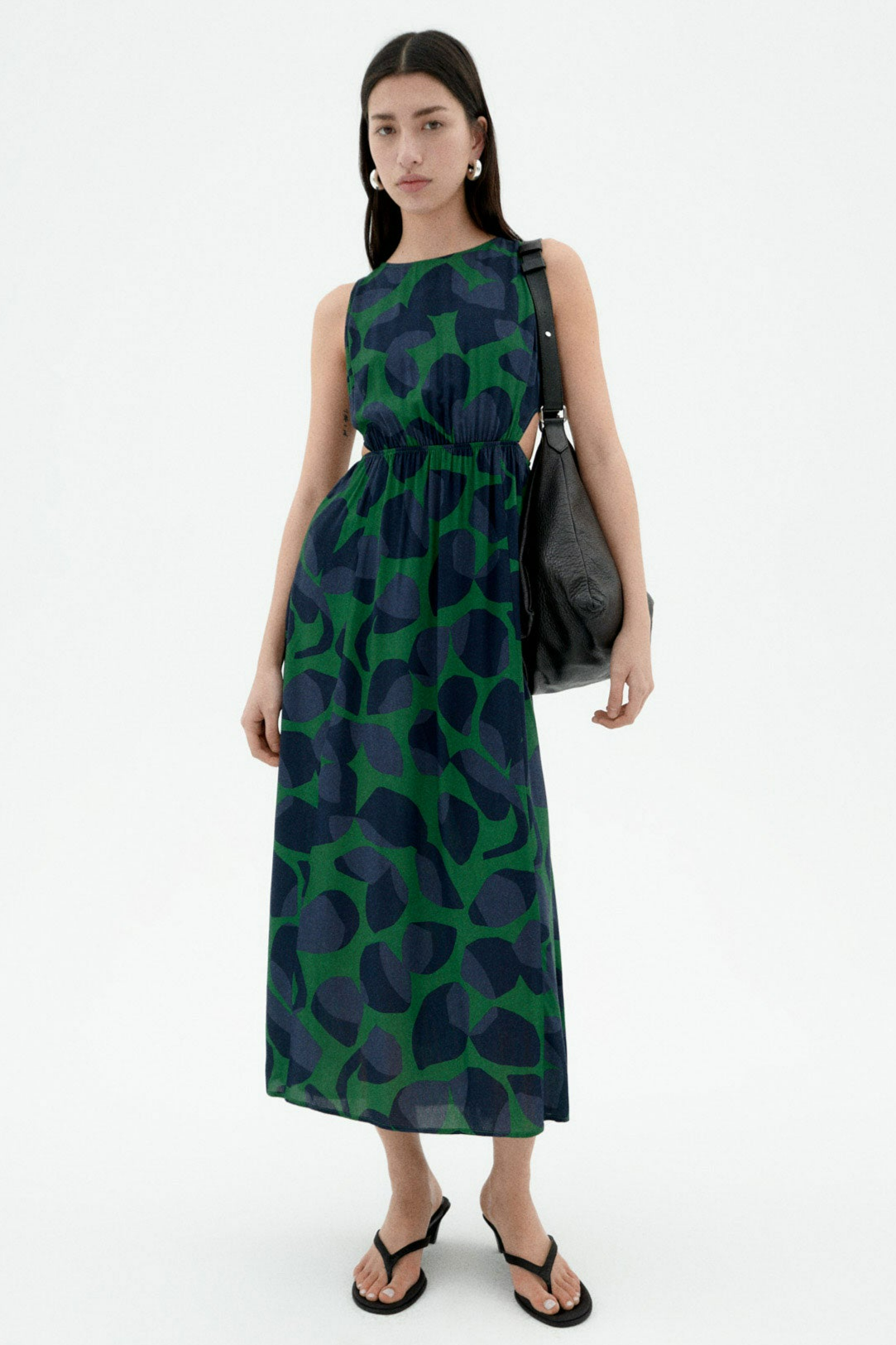 Thinking mu Damen vegan Kleid Leaf Kin GrÃ¼n