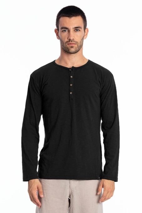 RAVENS VIEW IBIZA Herren vegan Tee Dylan Schwarz