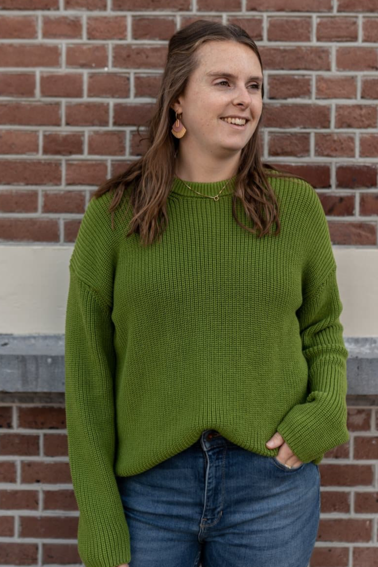 ARMEDANGELS Damen vegan Pullover Nuriaas GrÃ¼n