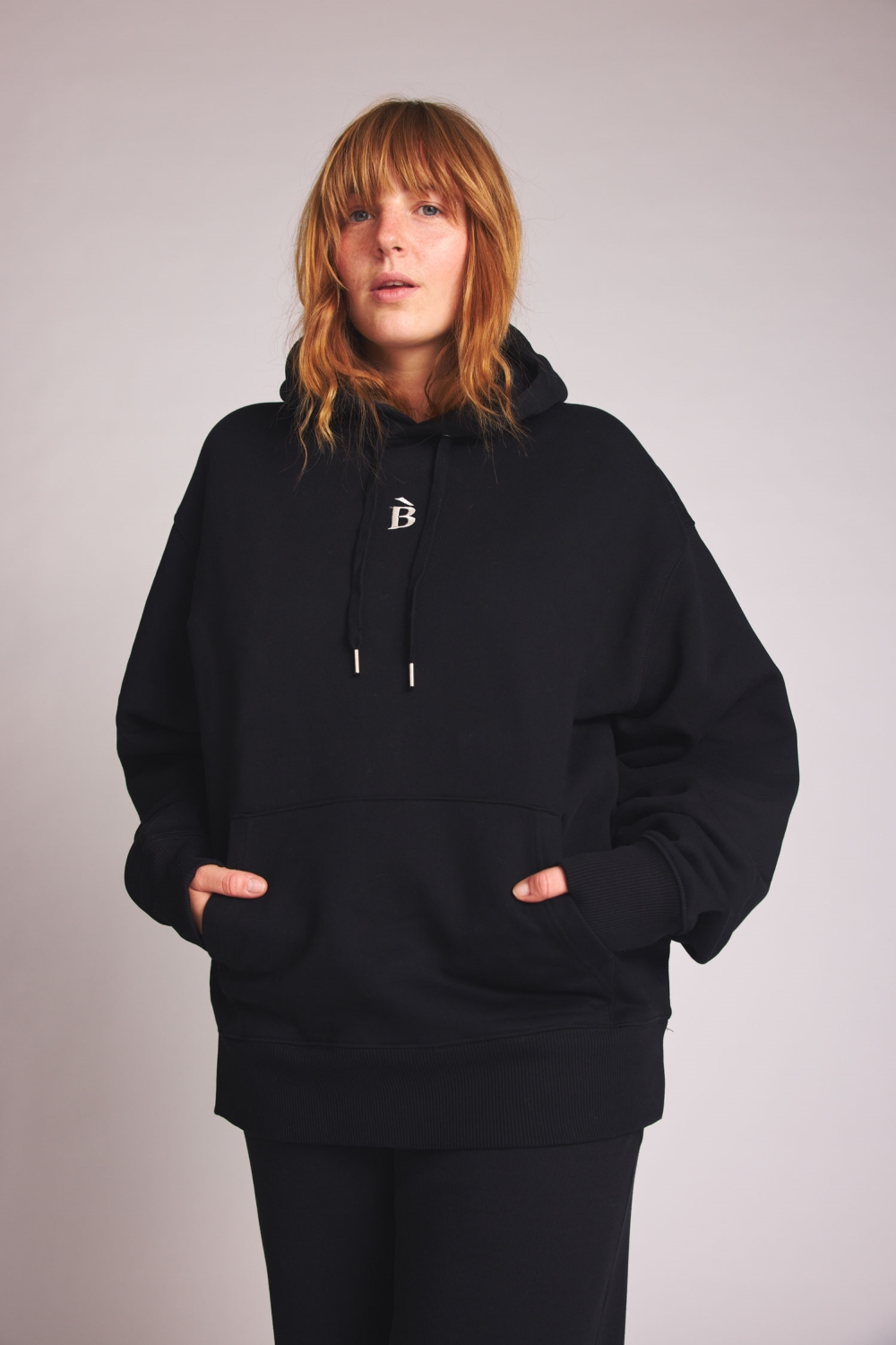 BaÃ¬ge the Label Damen vegan Hoodie B-Stick Schwarz