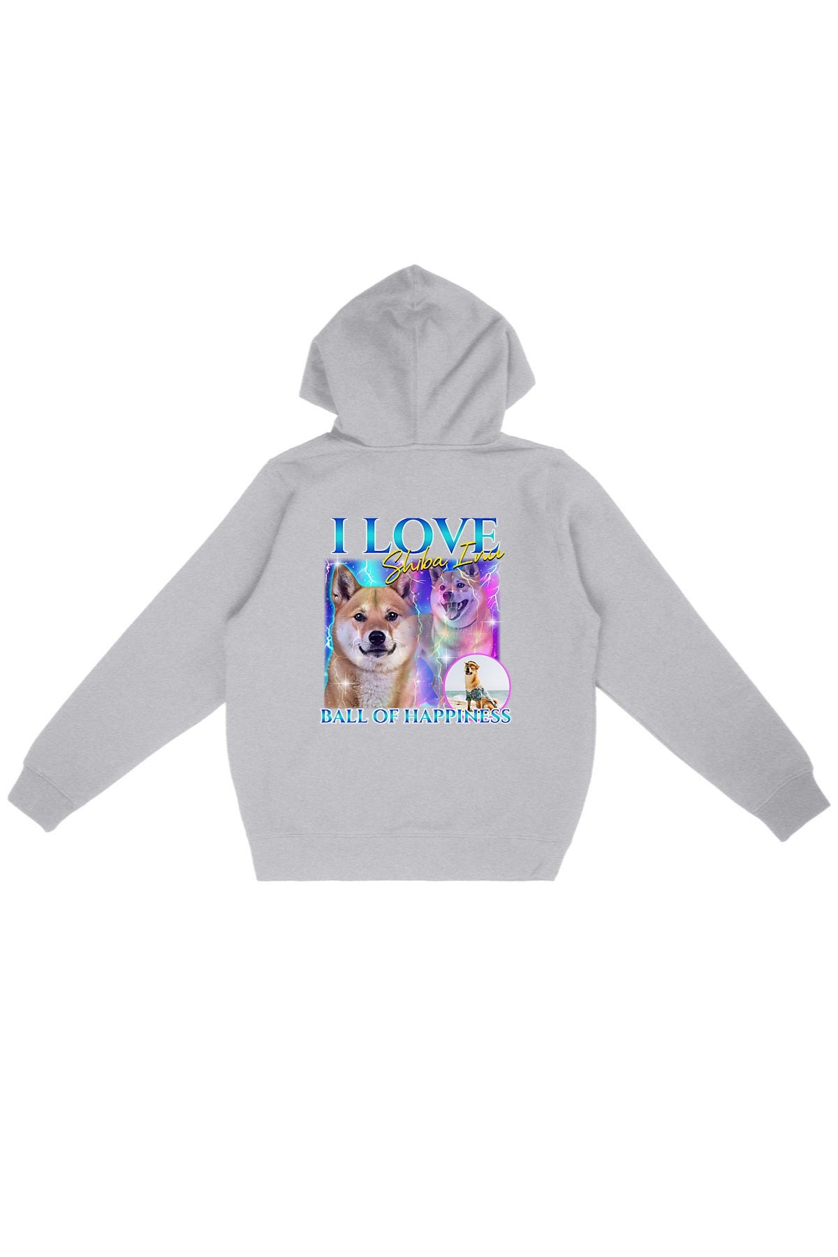 Oat Milk Club Damen vegan Hoodie Ball Of Happiness Heather Grey