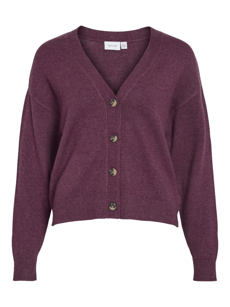 Vila Viril v-neck knit cardigan noos bordeaux